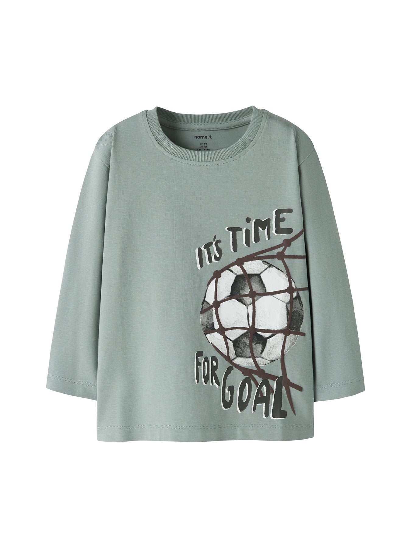 Kids' Organic Cotton Long Sleeve T-Shirt Green