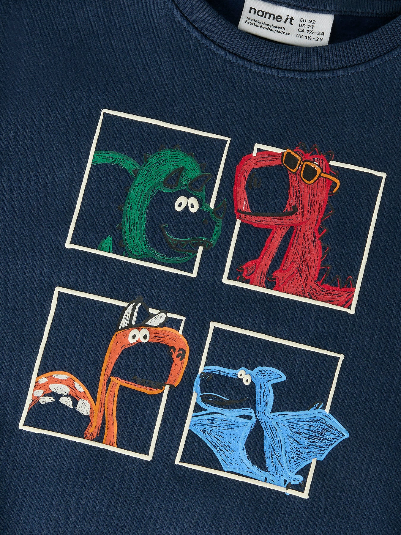 Kids Organic Cotton Sweatshirt Navy