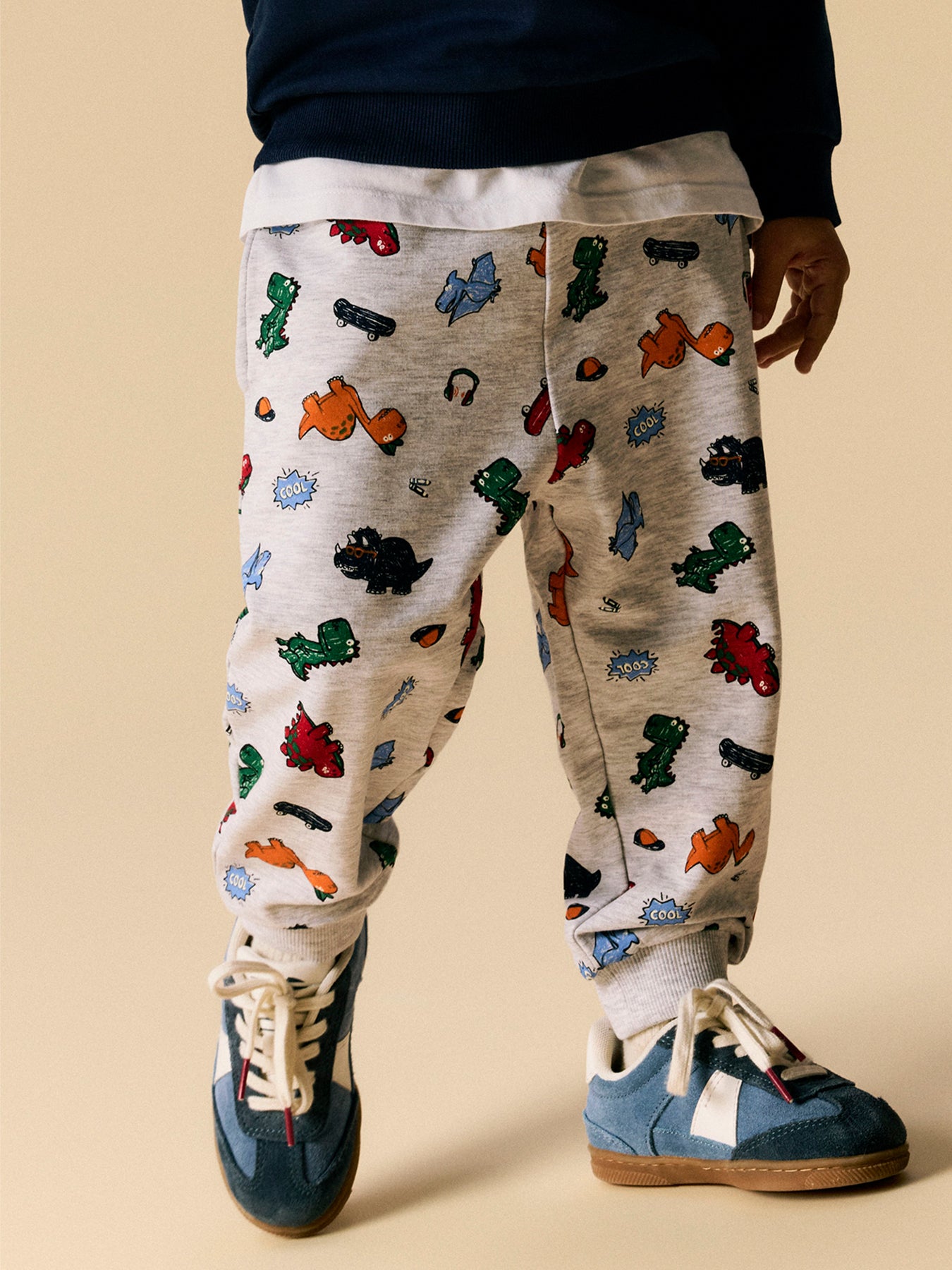 Kids Leon Joggers Light Grey Melange
