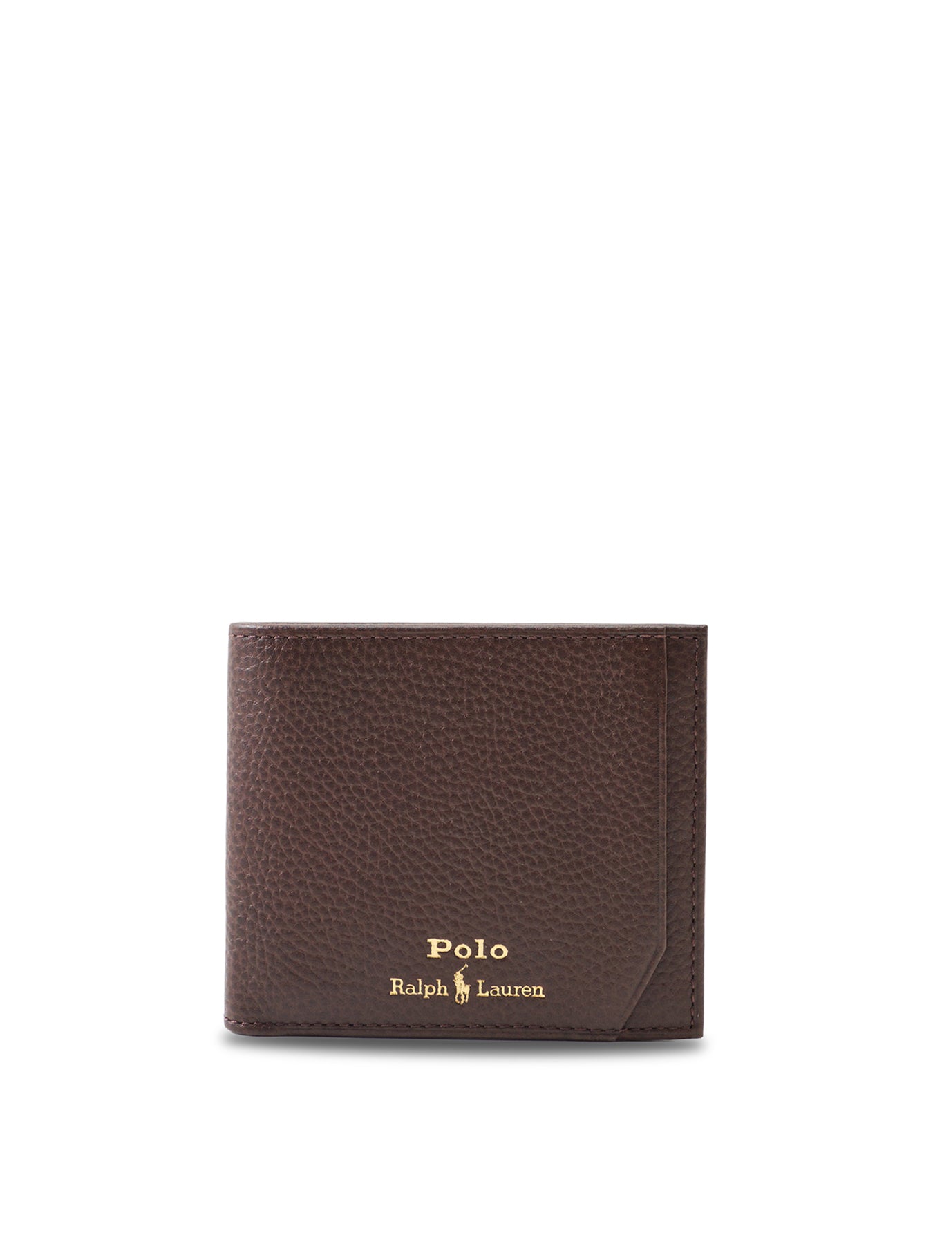 Pebble Leather Wallet Brown