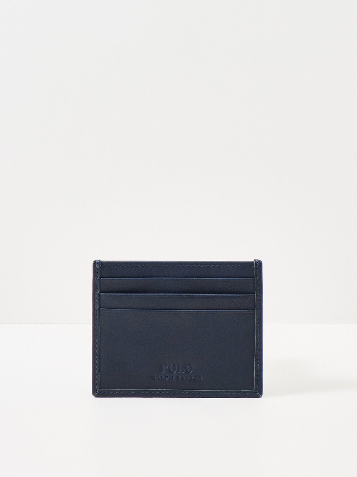 Bear Leather Billfold Card Holder - Newport Navy