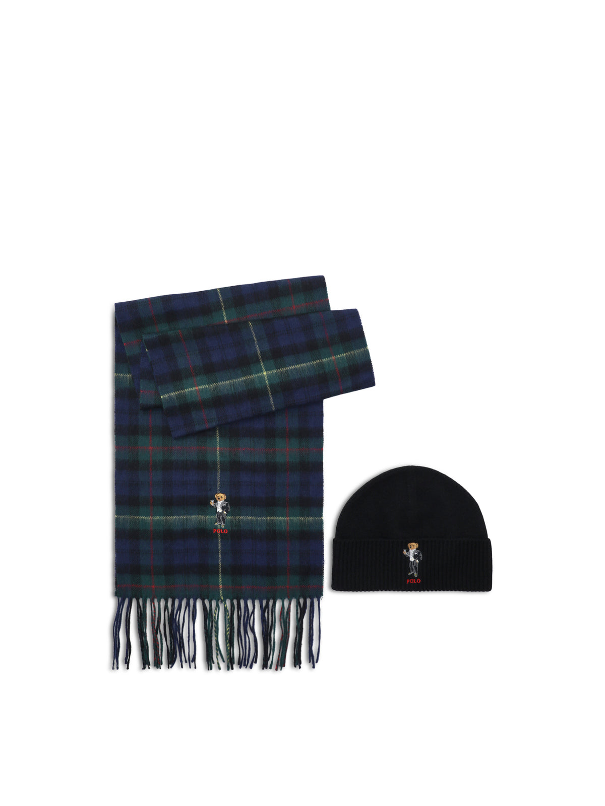 Holiday Bear Scarf & Hat Gift Box - Multi