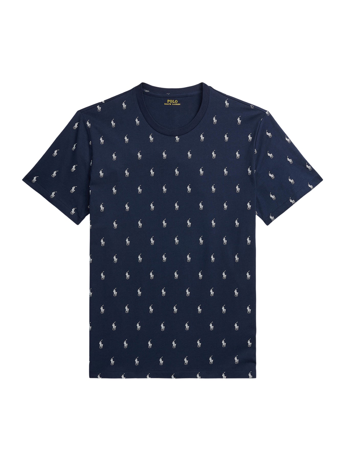 Printed Cotton Lounge T-Shirt Navy