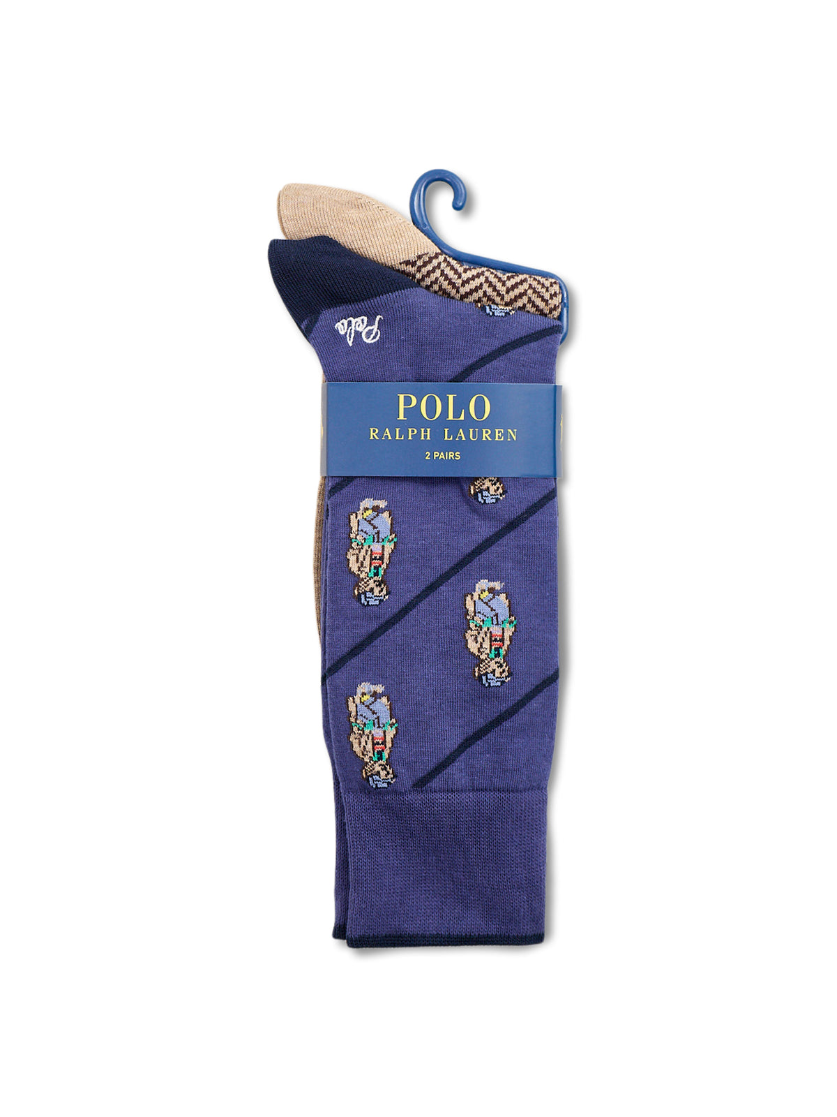 Cotton 2-Pack All-Over Print Crew Socks - Multi