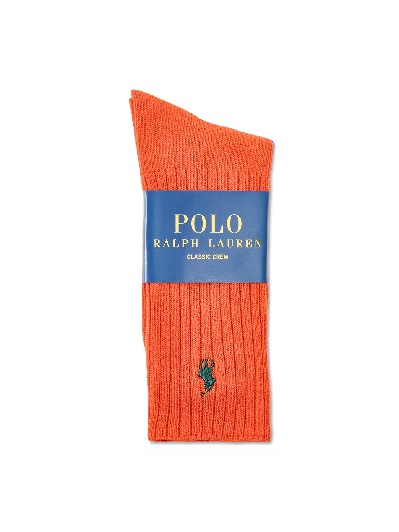 Classic Cotton-Blend Crew Socks Orange