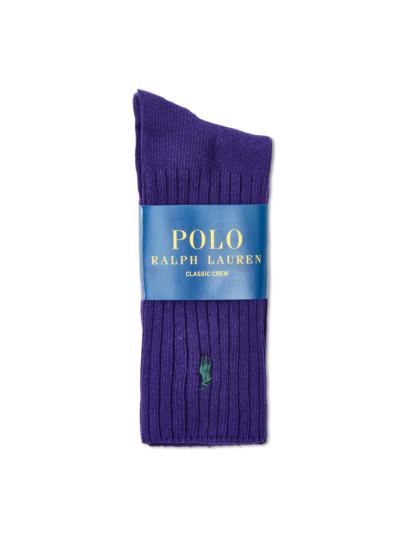 Classic Cotton-Blend Crew Socks Purple