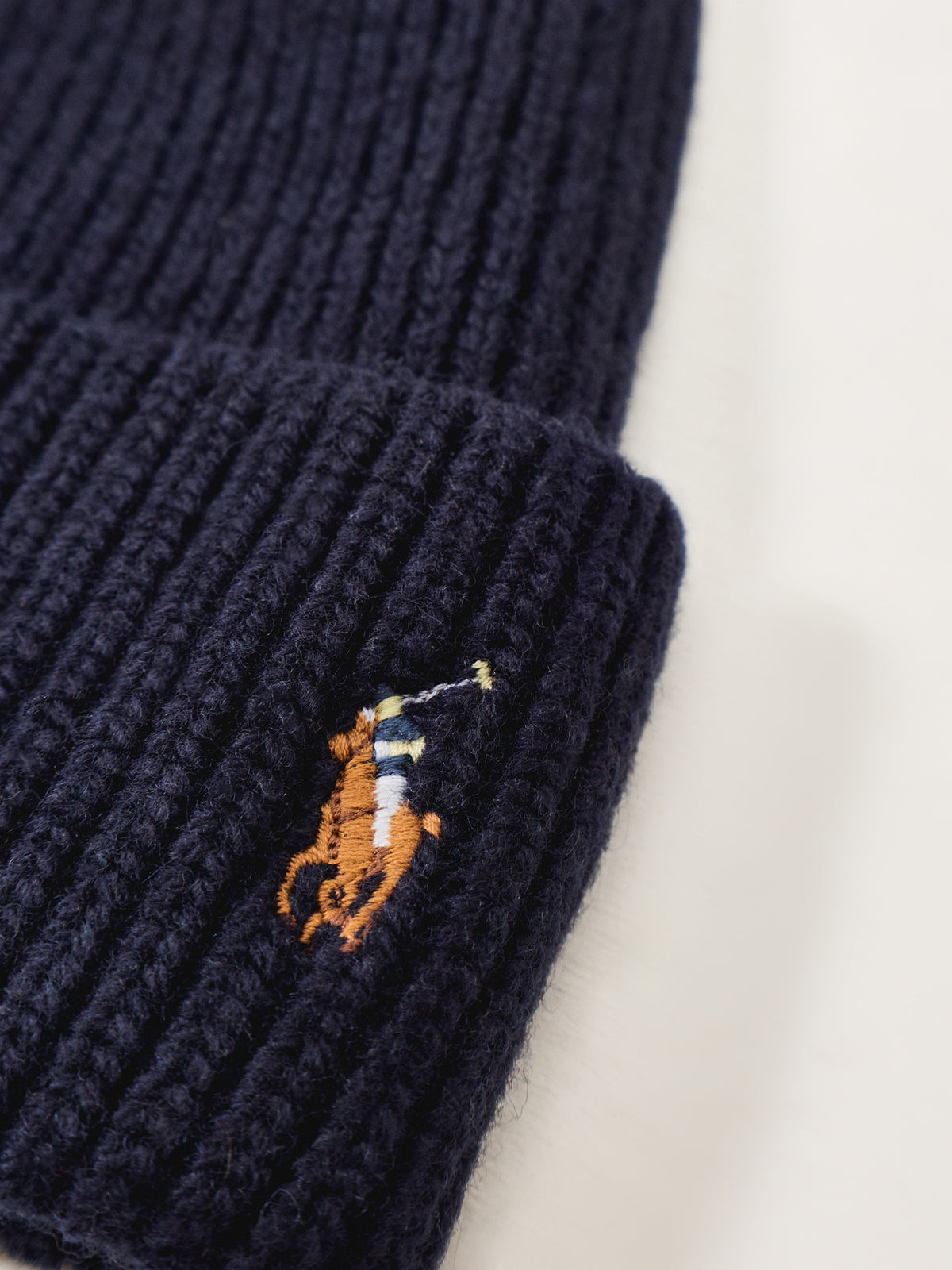 Wool-Blend Multi Pony Beanie – Hunter Navy
