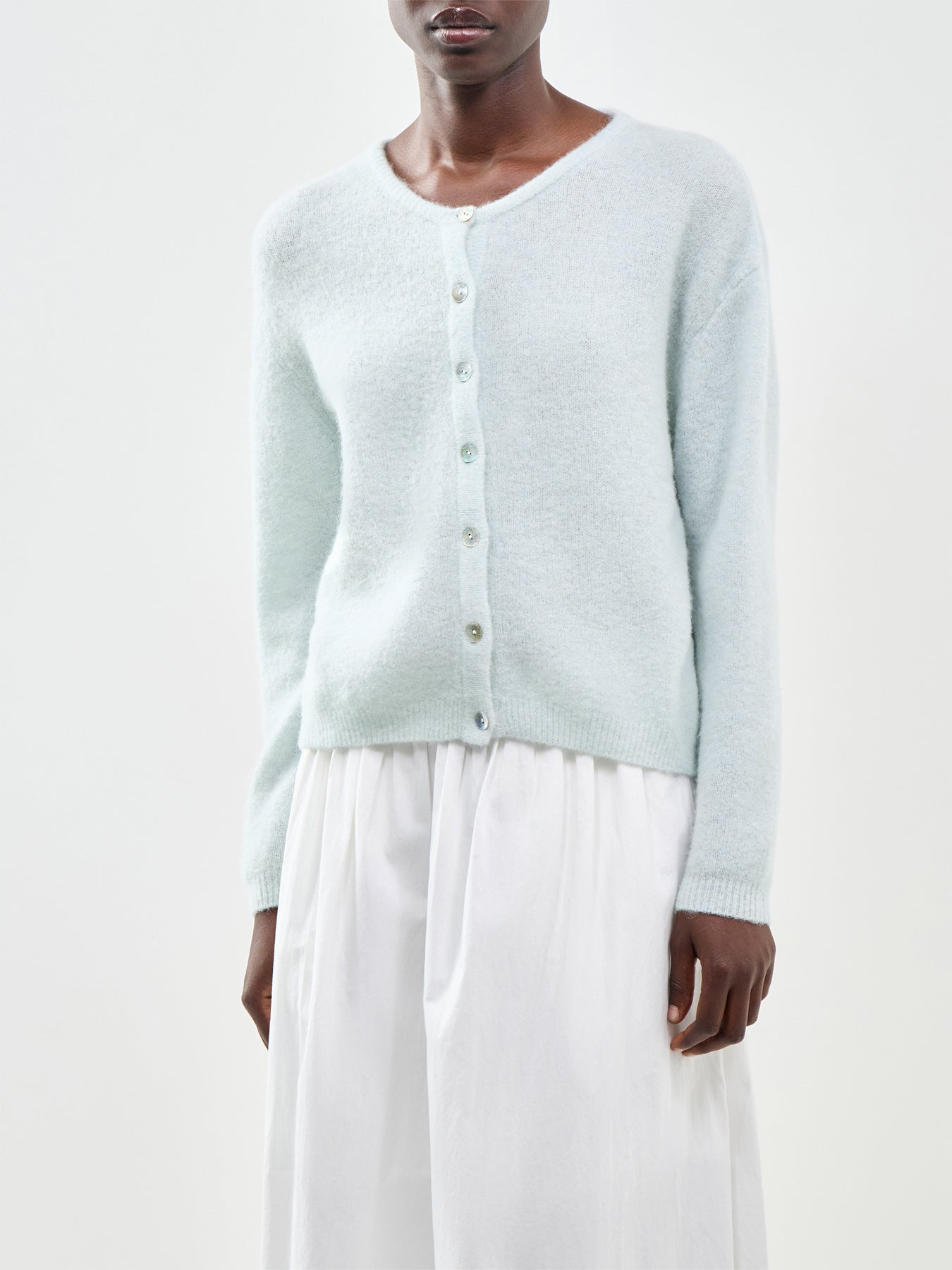 Vitow Alpaca Blend Cardigan Blue