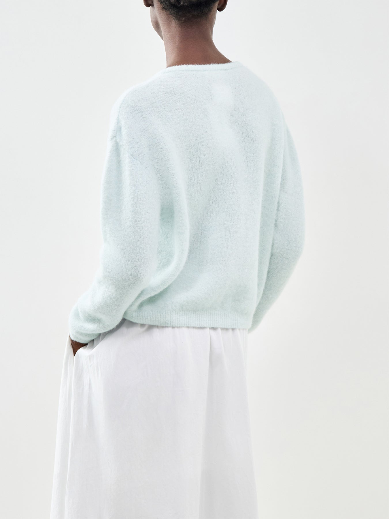 Vitow Alpaca Blend Cardigan Blue