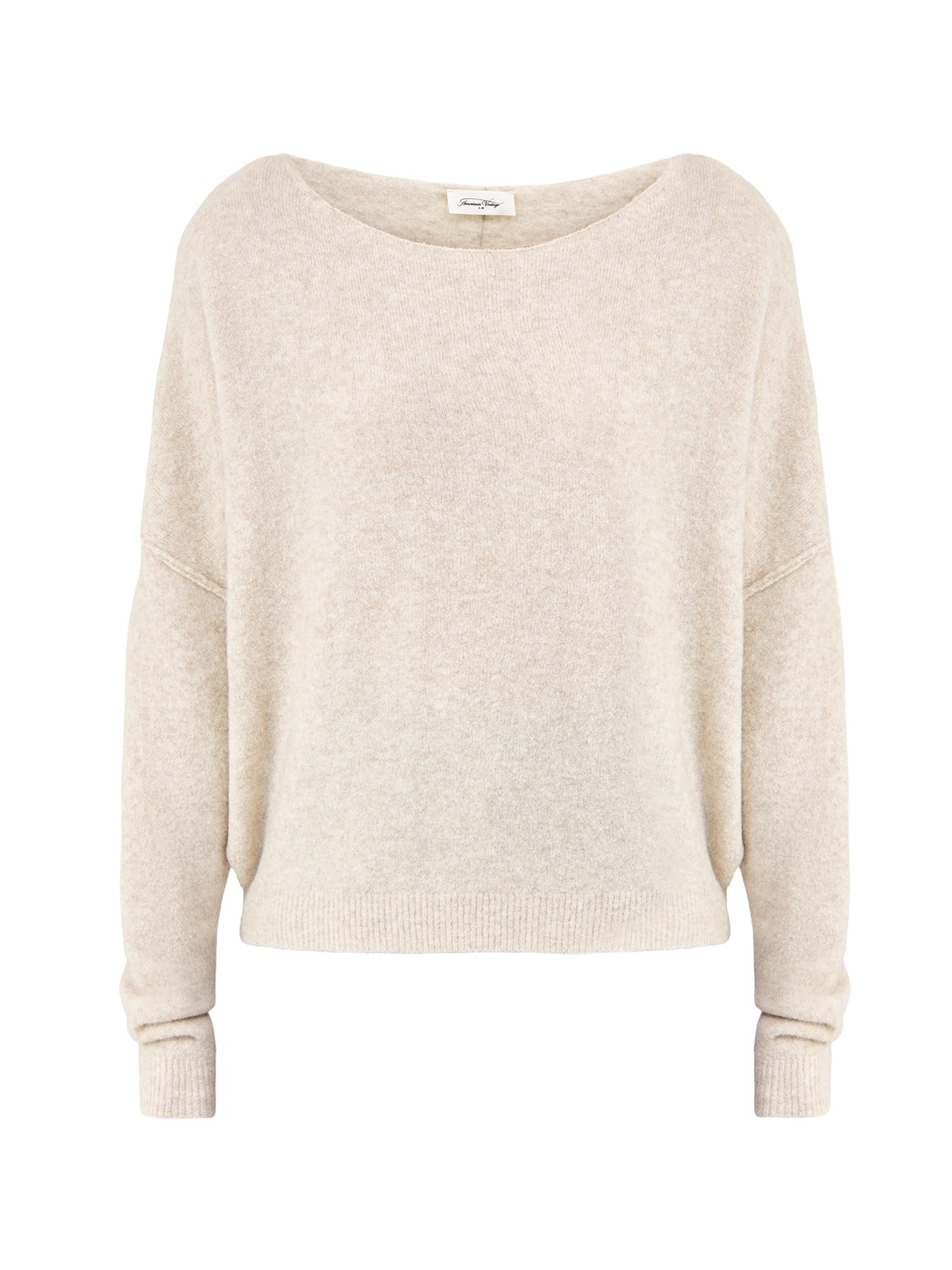 Damsville Boat Neck T-Shirt Cream