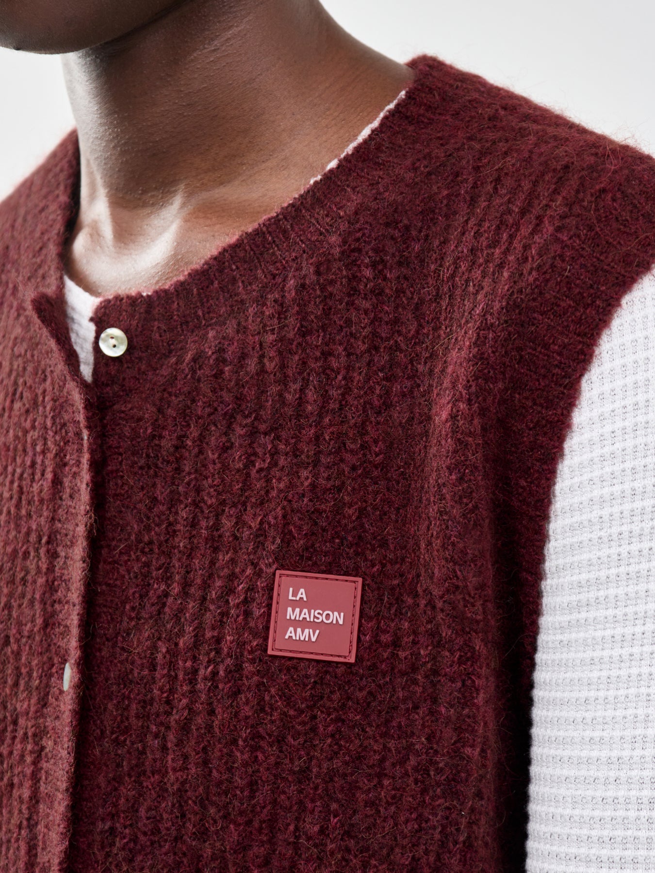 East Knit Vest Red