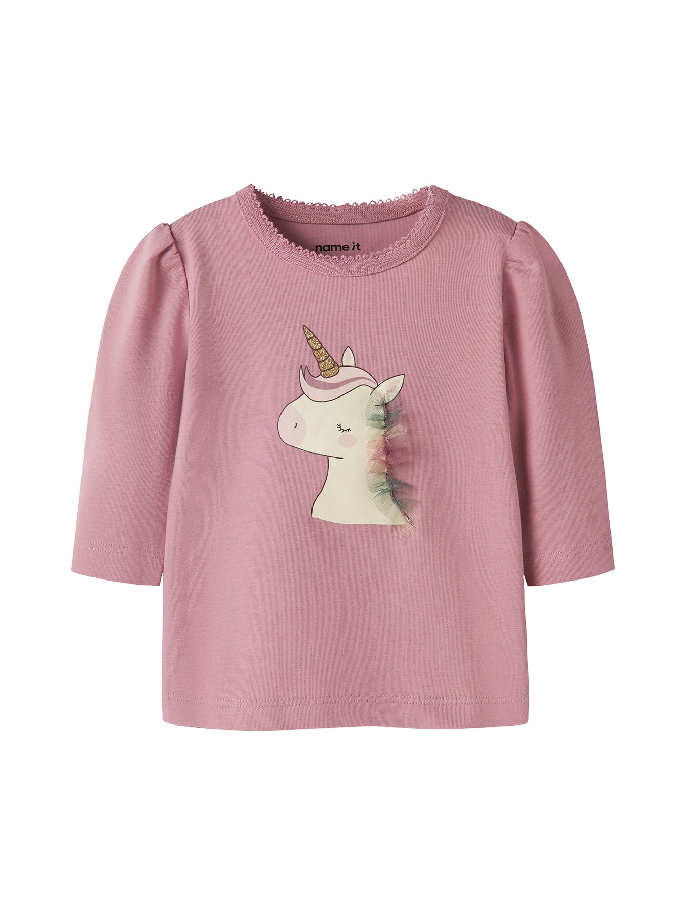 Baby Organic Cotton Long Sleeve Top Pink