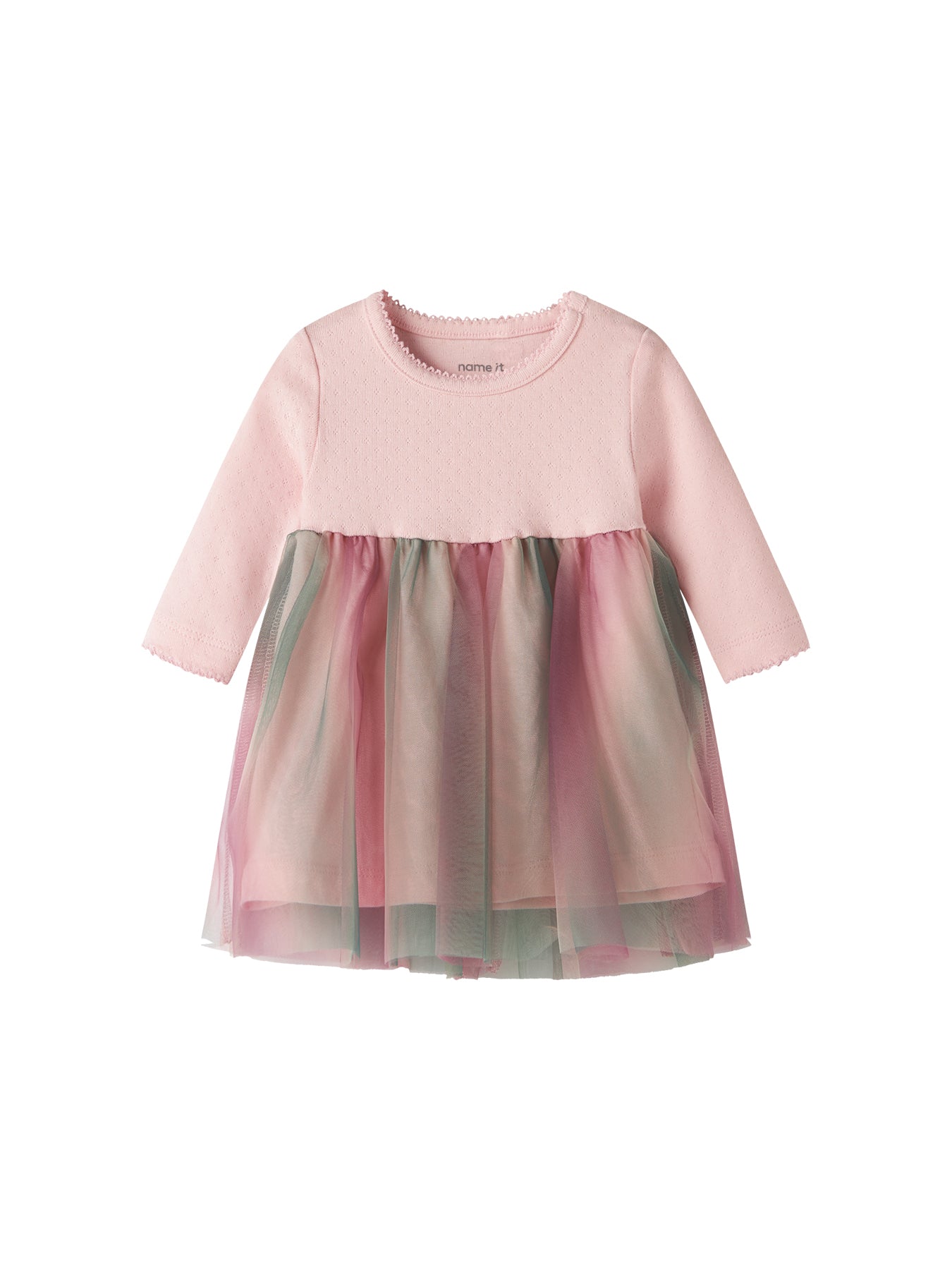 Baby Organic Cotton Louisa Long Sleeve Dress Pink