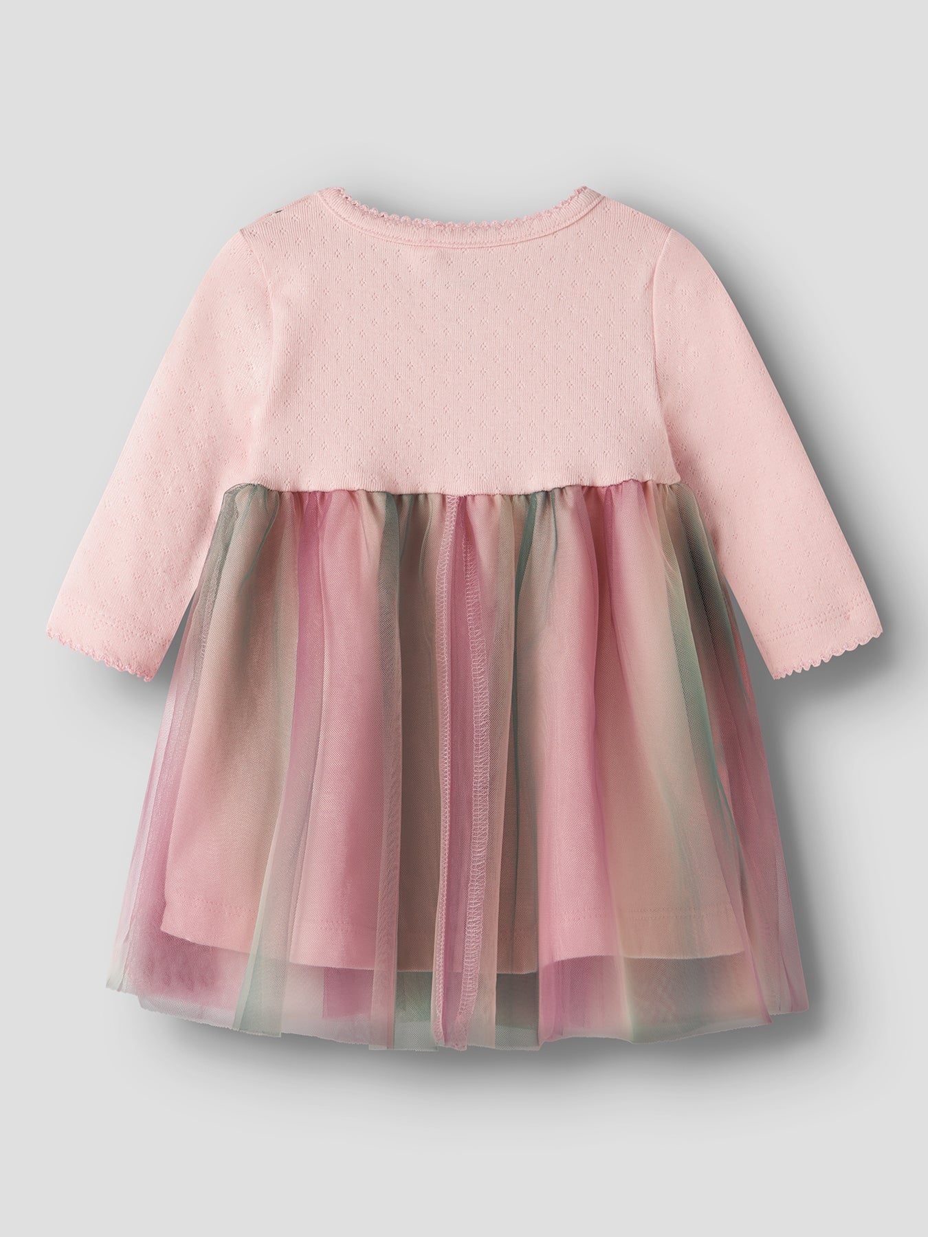 Baby Organic Cotton Louisa Long Sleeve Dress Pink
