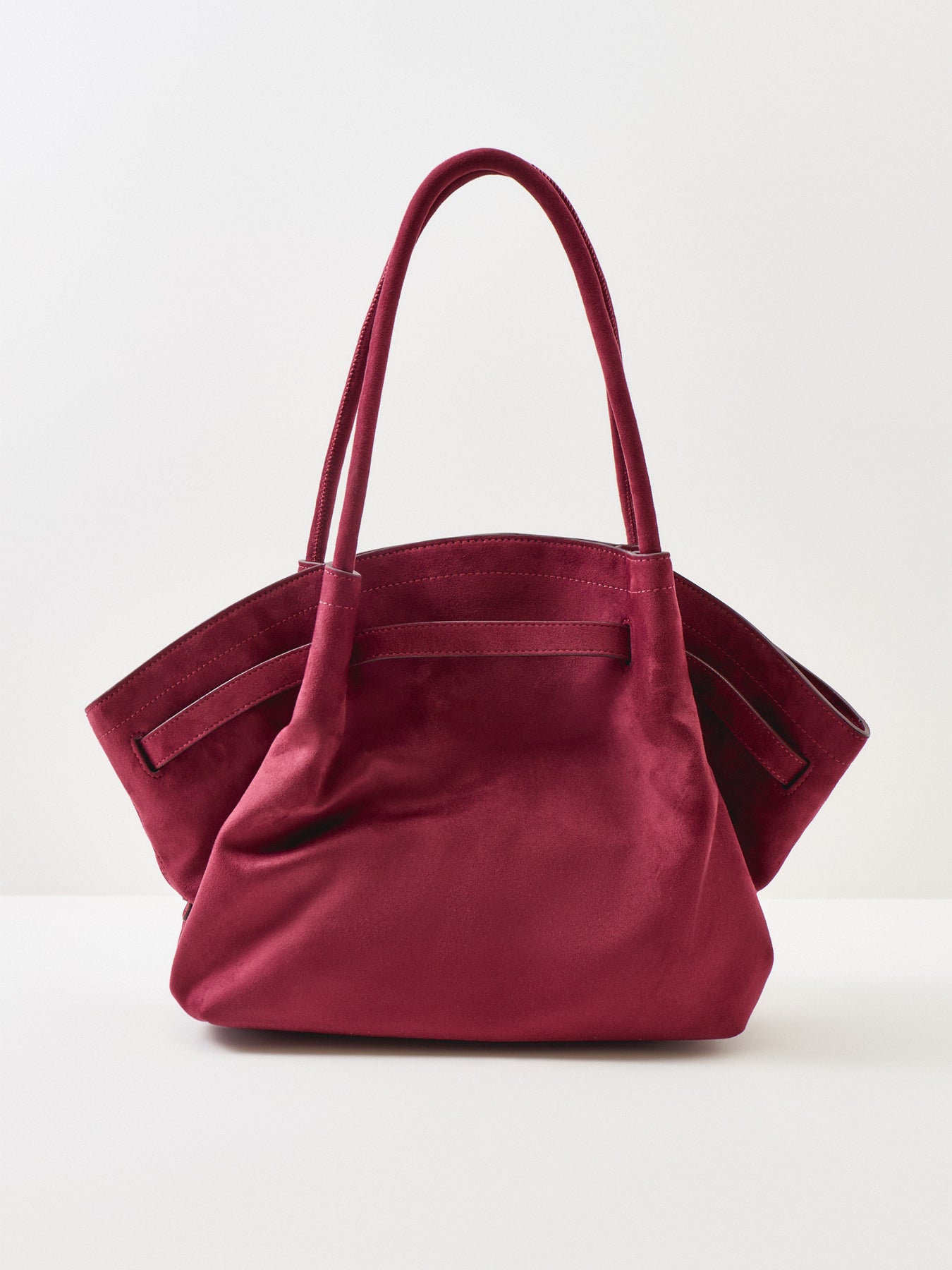 JW PEI Hana Faux Suede Medium Tote Bag Red