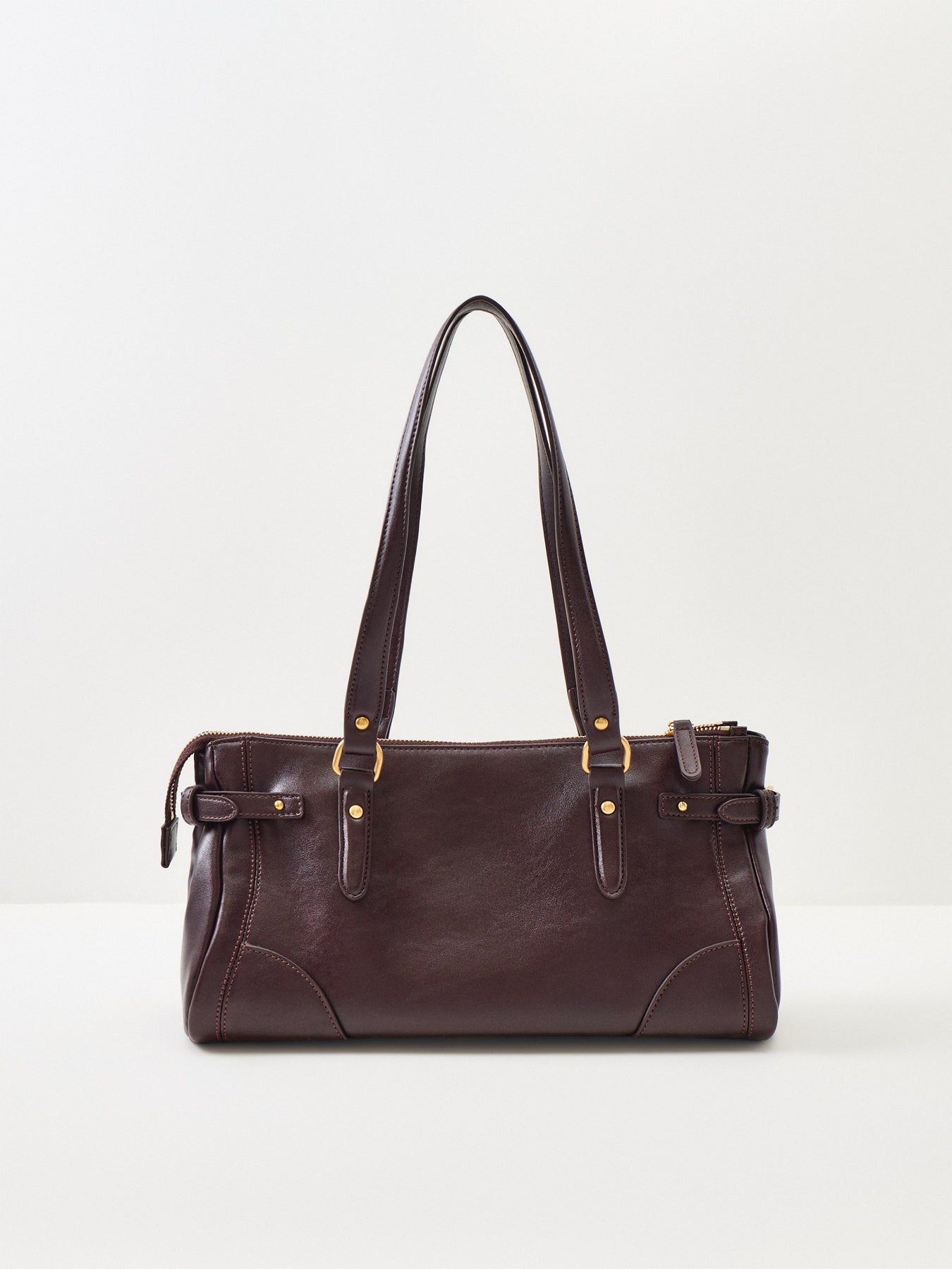 JW PEI Yvette Elongated Tote Bag Dark Brown
