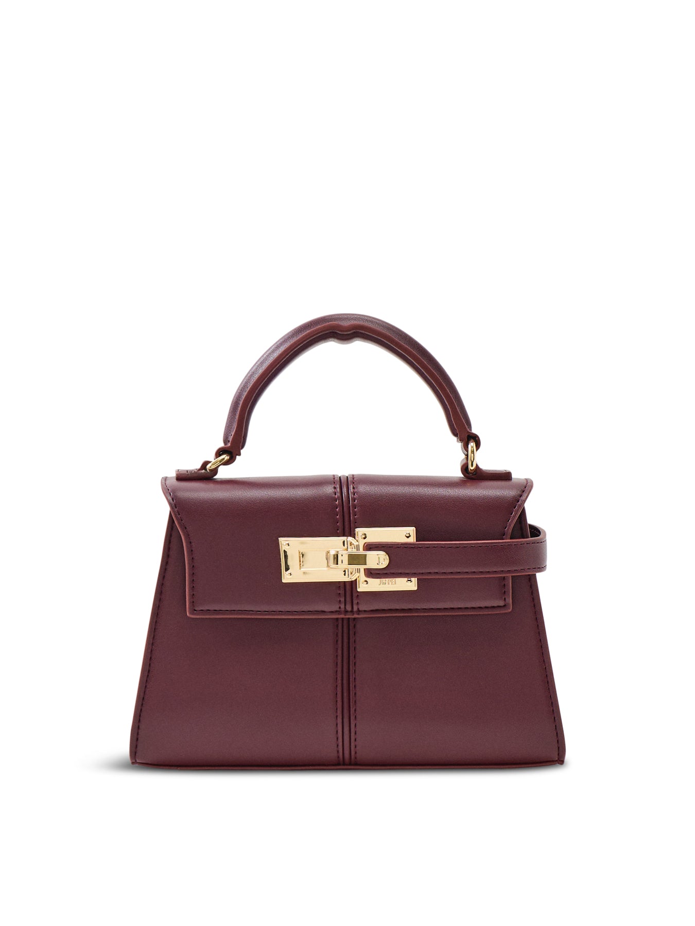 JW PEI Elise Top Handle Bag Deep Burgundy