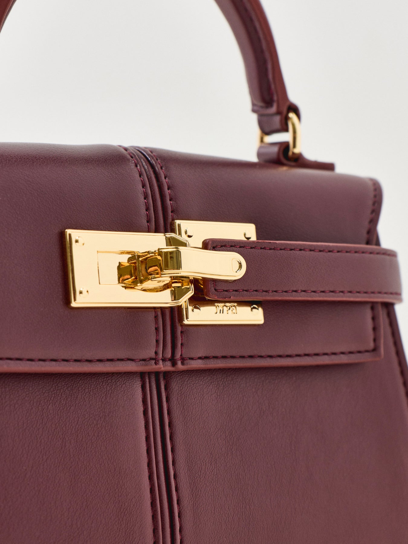 JW PEI Elise Top Handle Bag Deep Burgundy
