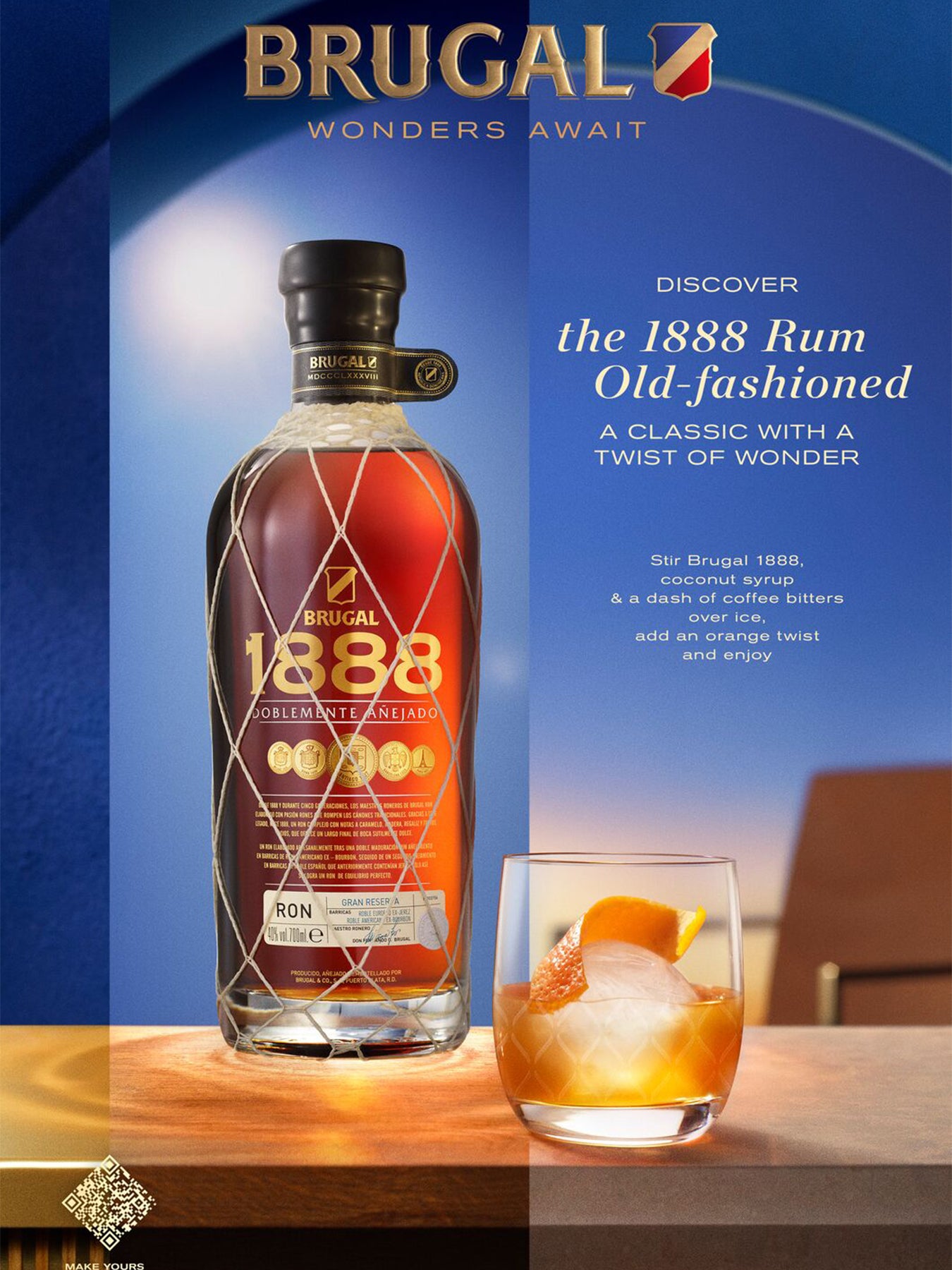 1888 Gran Reserva Dark Golden Rum 70cl
