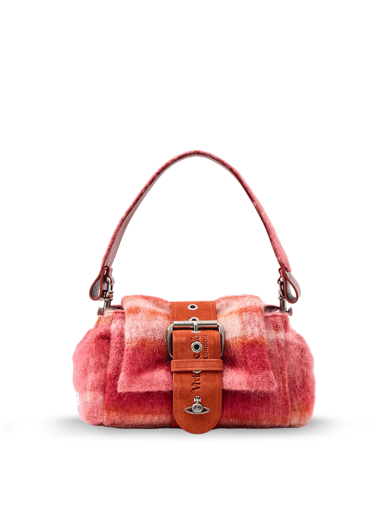 Hazel Wool And Mohair Treasure Handbag Pink