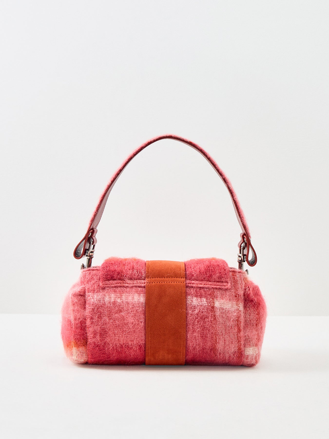 Hazel Wool And Mohair Treasure Handbag Pink