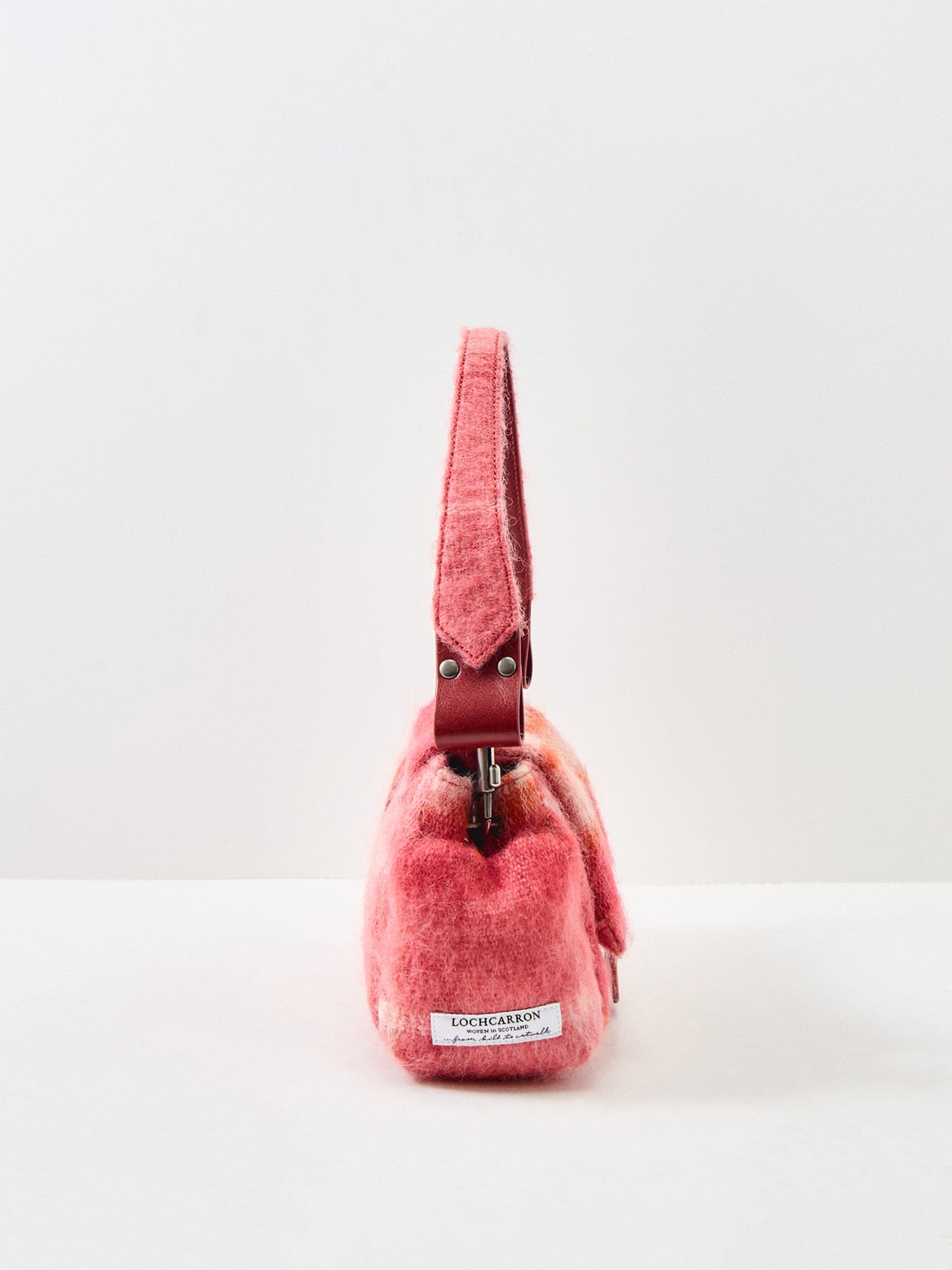 Hazel Wool And Mohair Treasure Handbag Pink