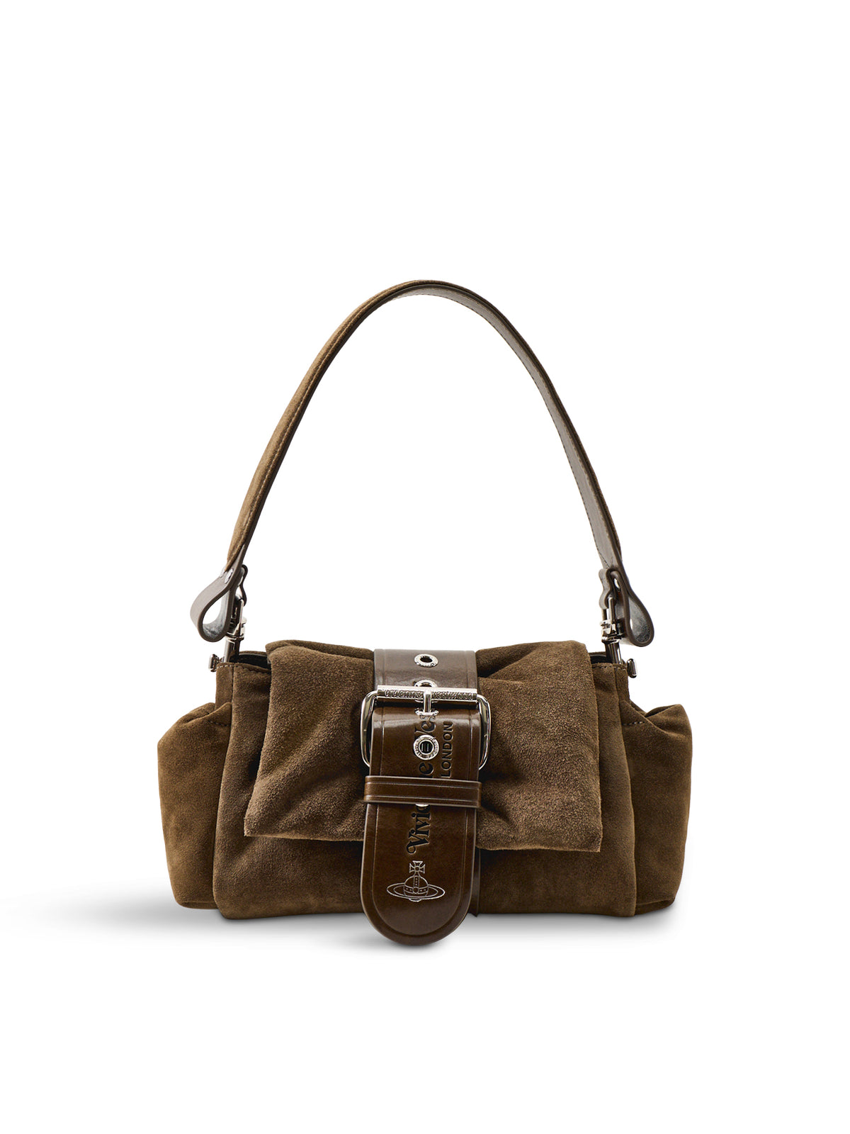 Hazel Treasure Calf Leather Shoulder Bag – Khaki