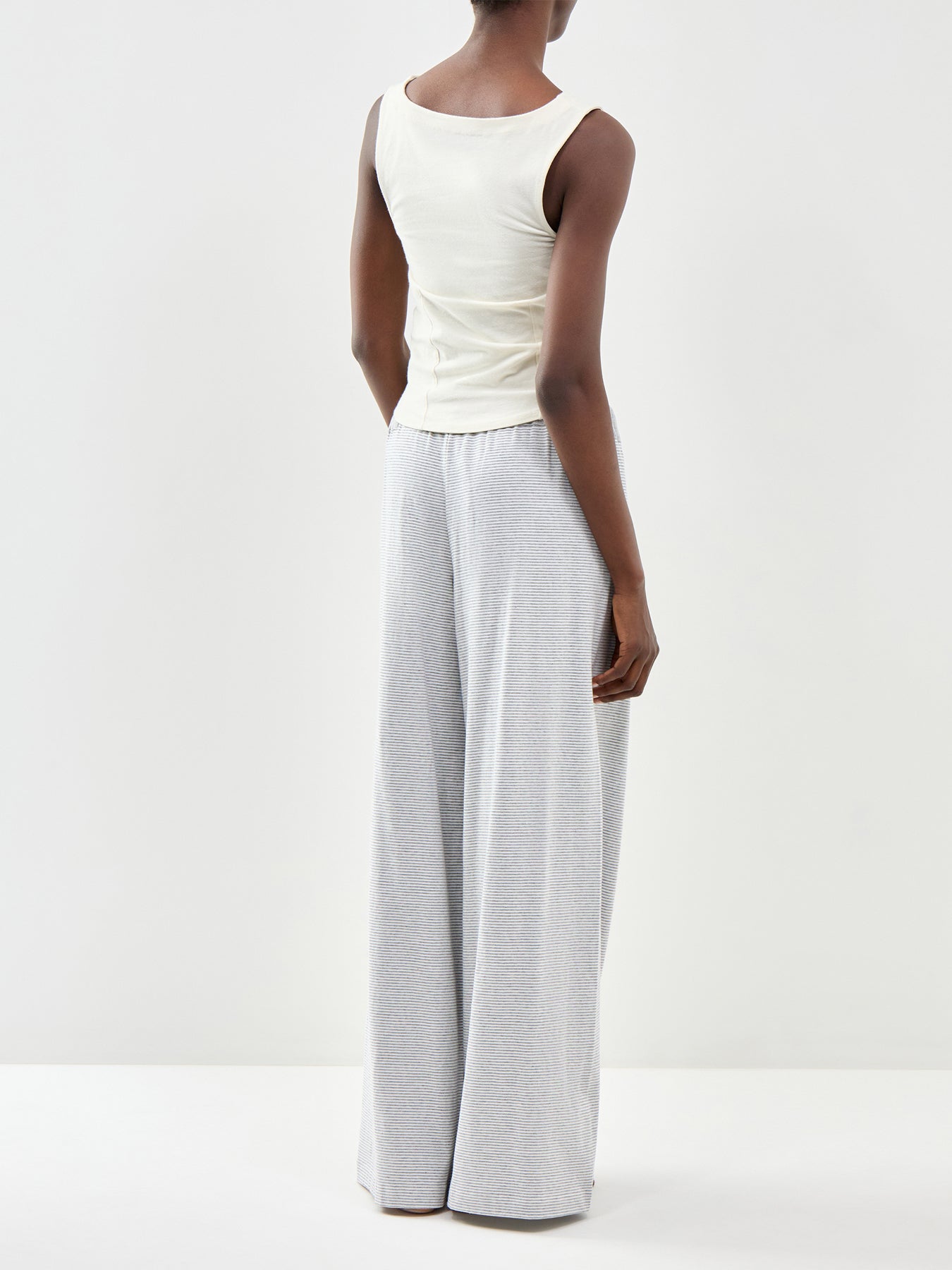 Out And About Wide Leg Trousers Grey