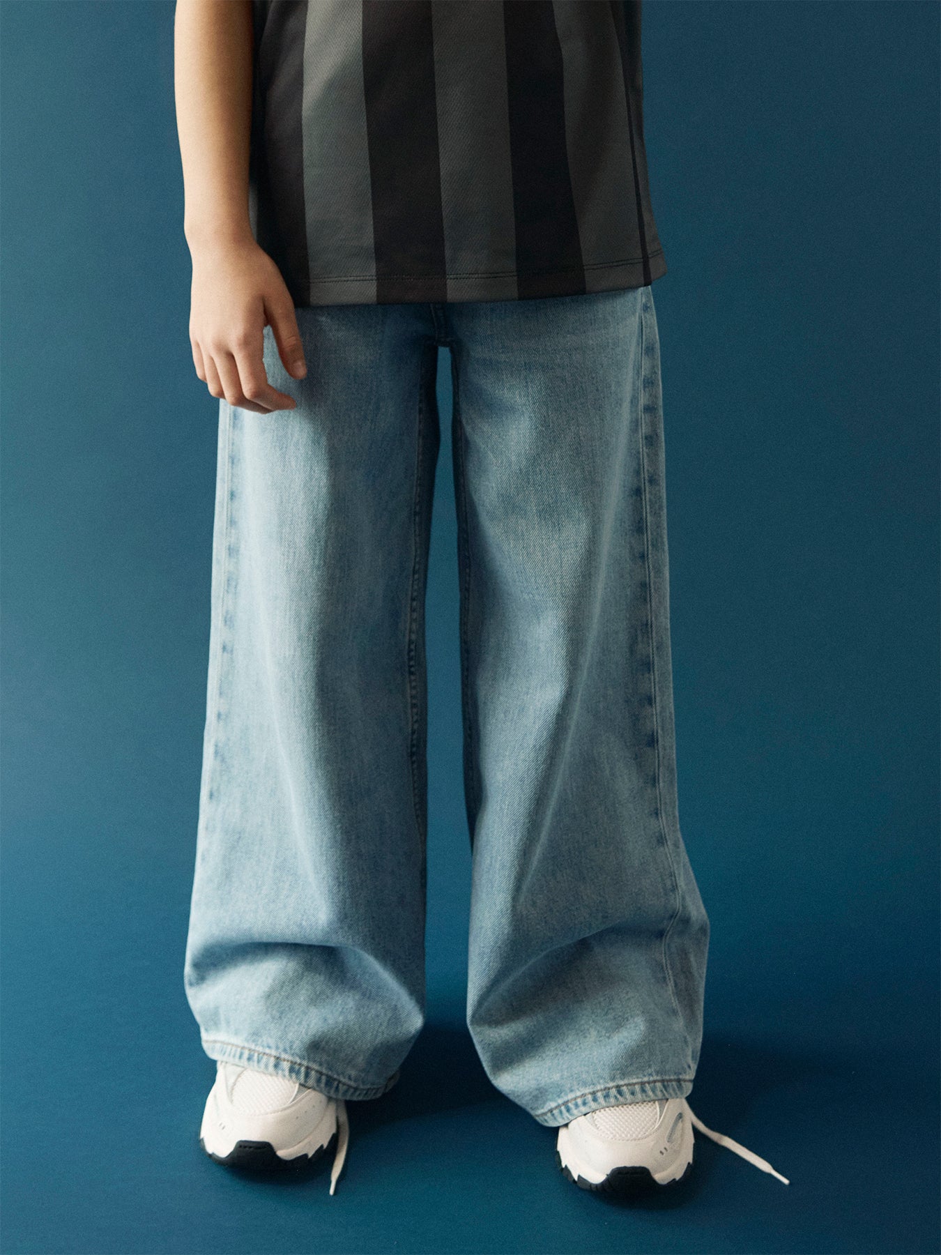 Bella Extra-Wide Organic Cotton-Blend Jeans