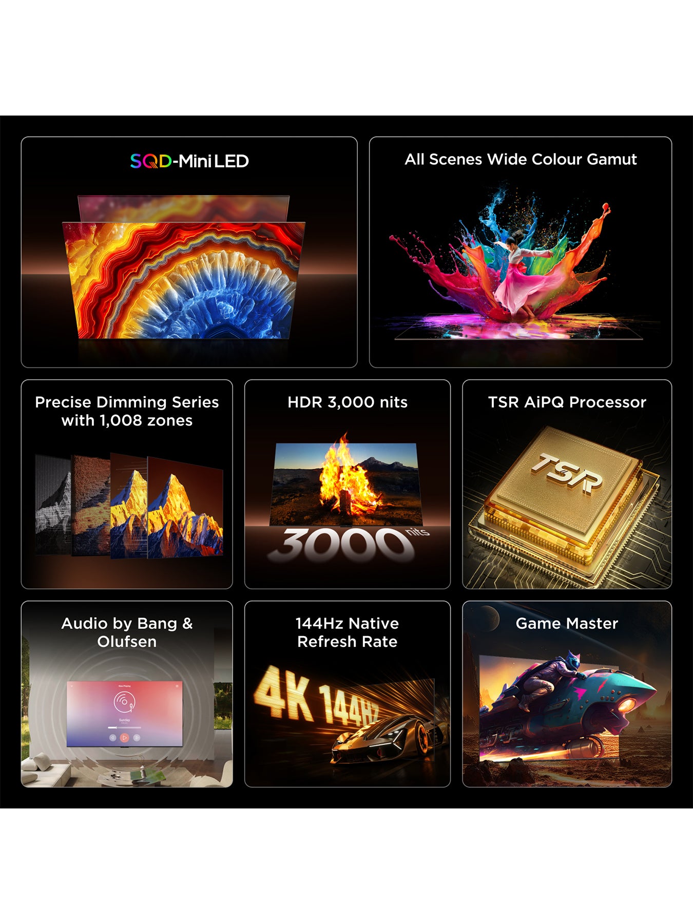 C8L 55 Inch QD Mini LED 4K UHD Smart TV