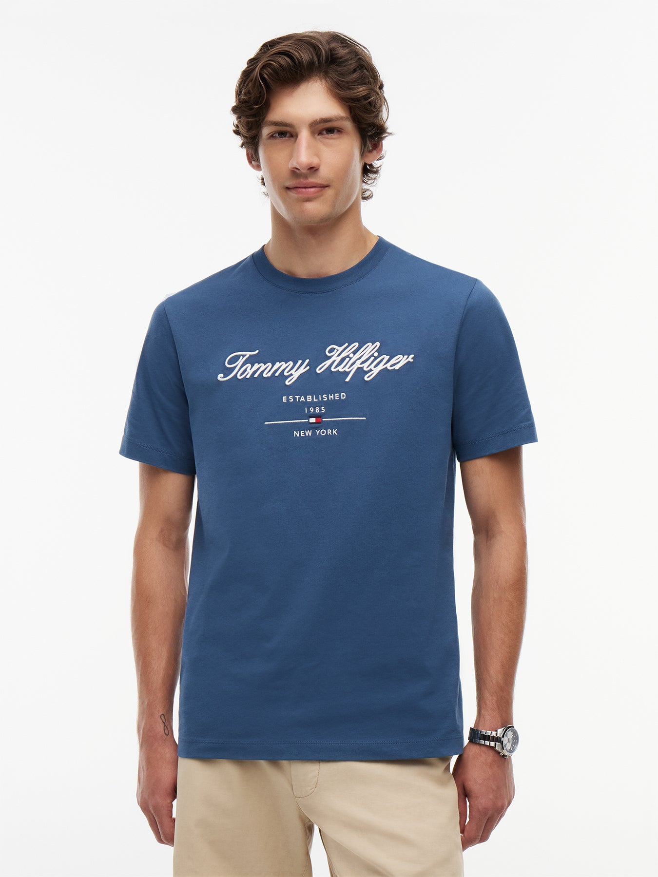 Textured Logo Jersey T-Shirt