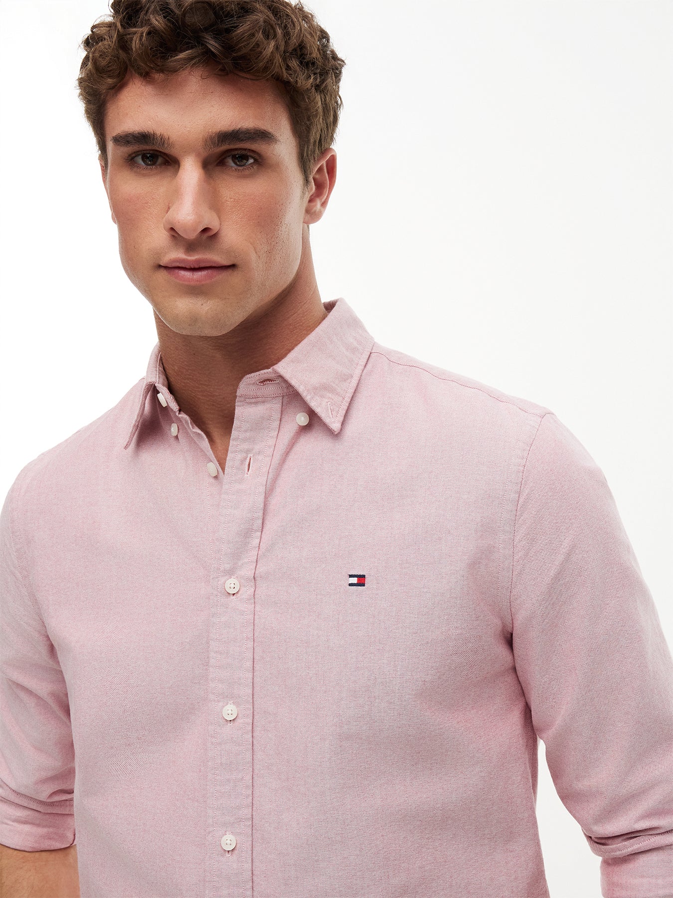Regular Fit Flag Embroidery Oxford Shirt