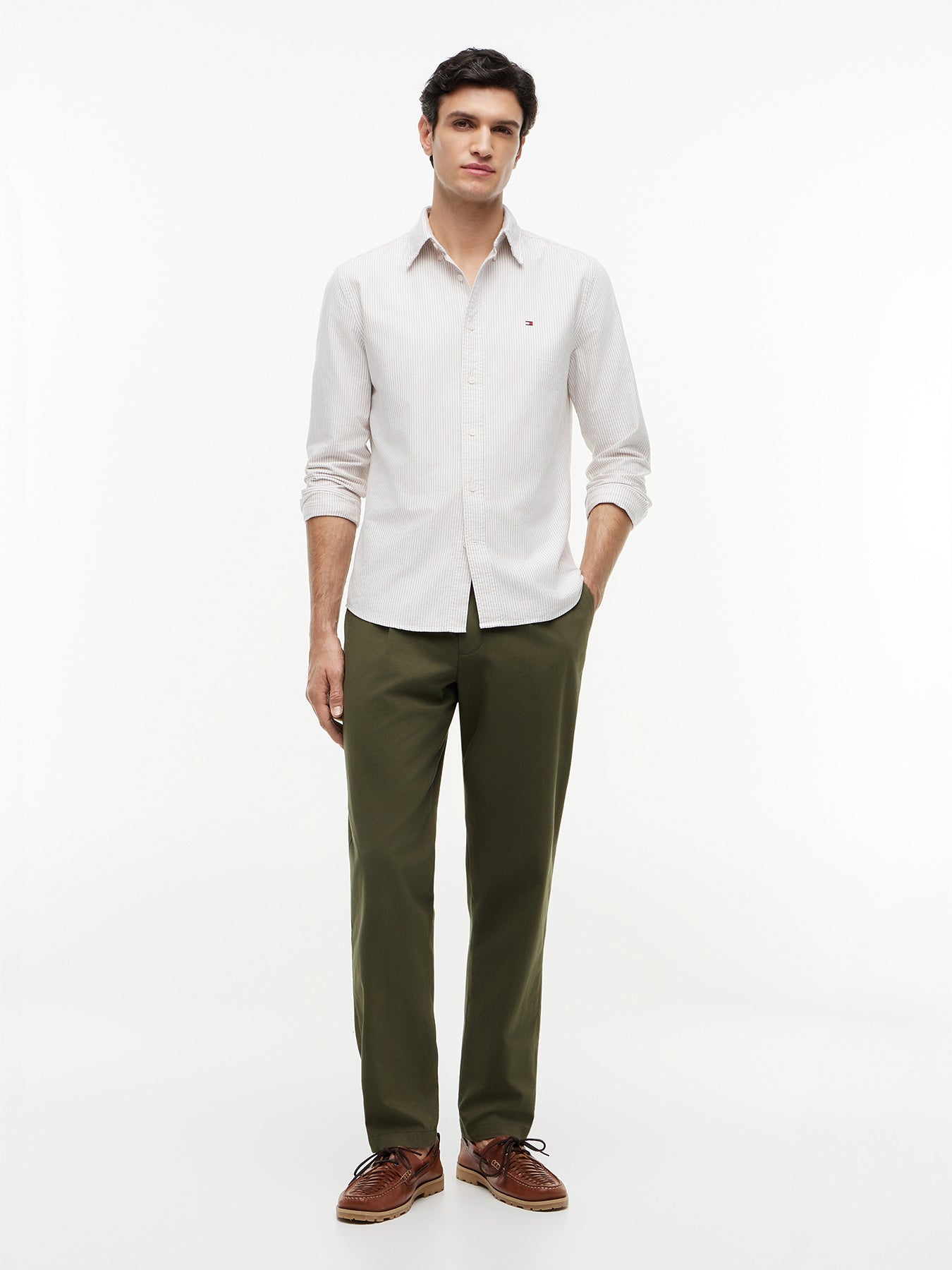 Regular Fit Stripe Oxford Shirt