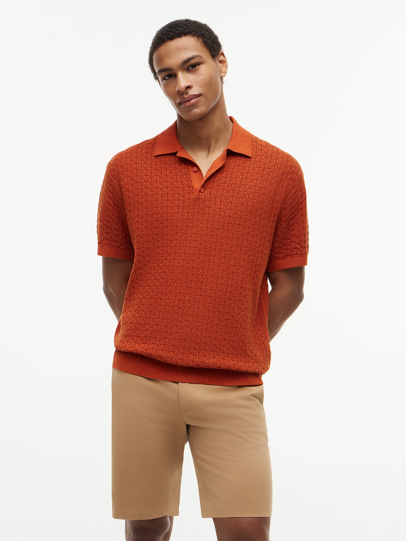 Organic Cotton Relaxed Washed Polo Shirt
