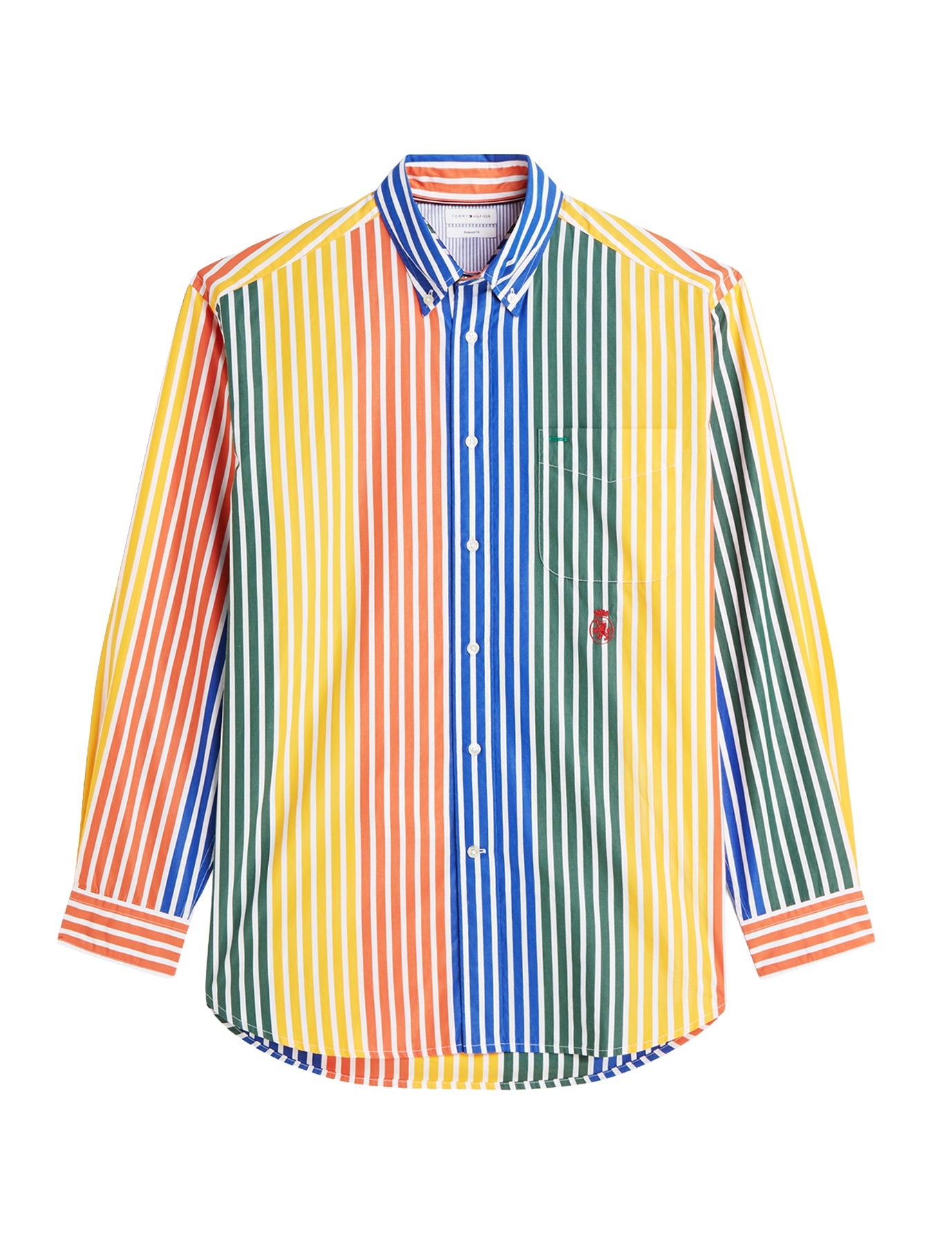Relaxed Fit Multicolour Stripe Poplin Shirt