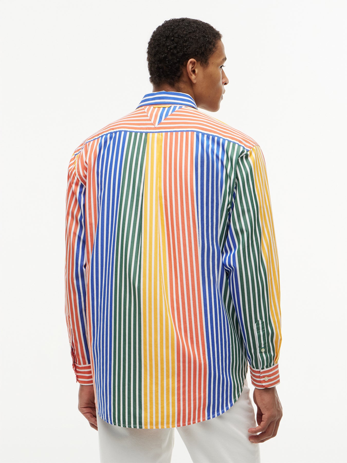 Relaxed Fit Multicolour Stripe Poplin Shirt