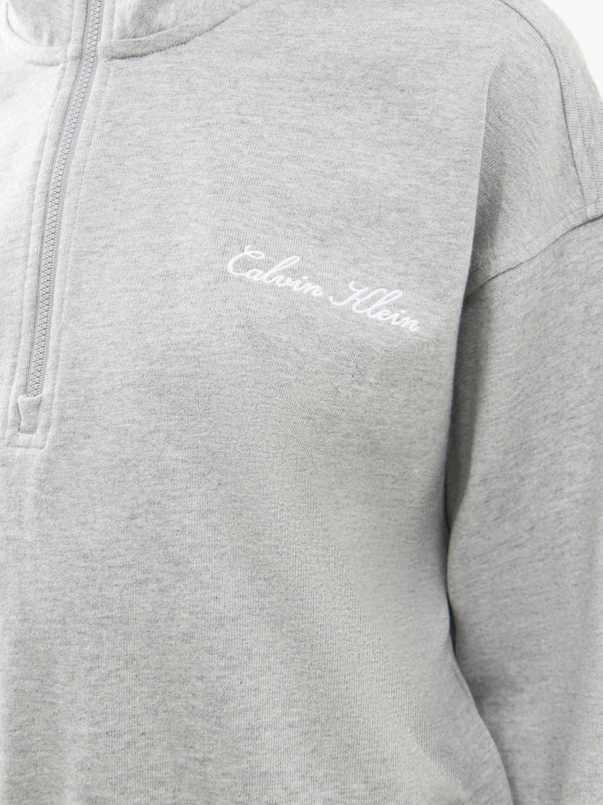 Cotton Logo Crew Neck Sweatshirt - Grey