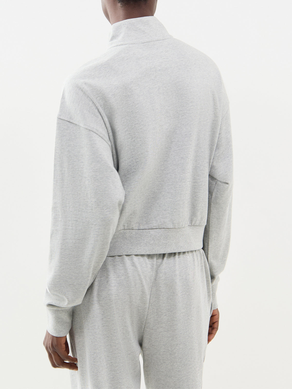 Cotton Logo Crew Neck Sweatshirt - Grey