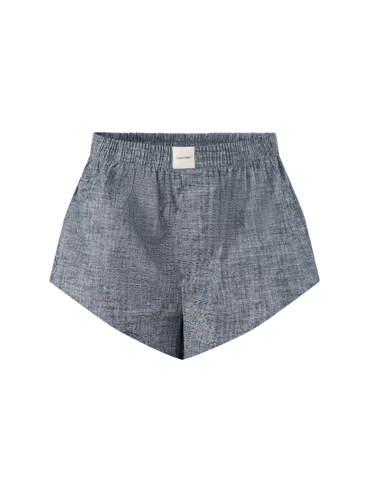 Cotton Chambray Pyjama Shorts - Indigo