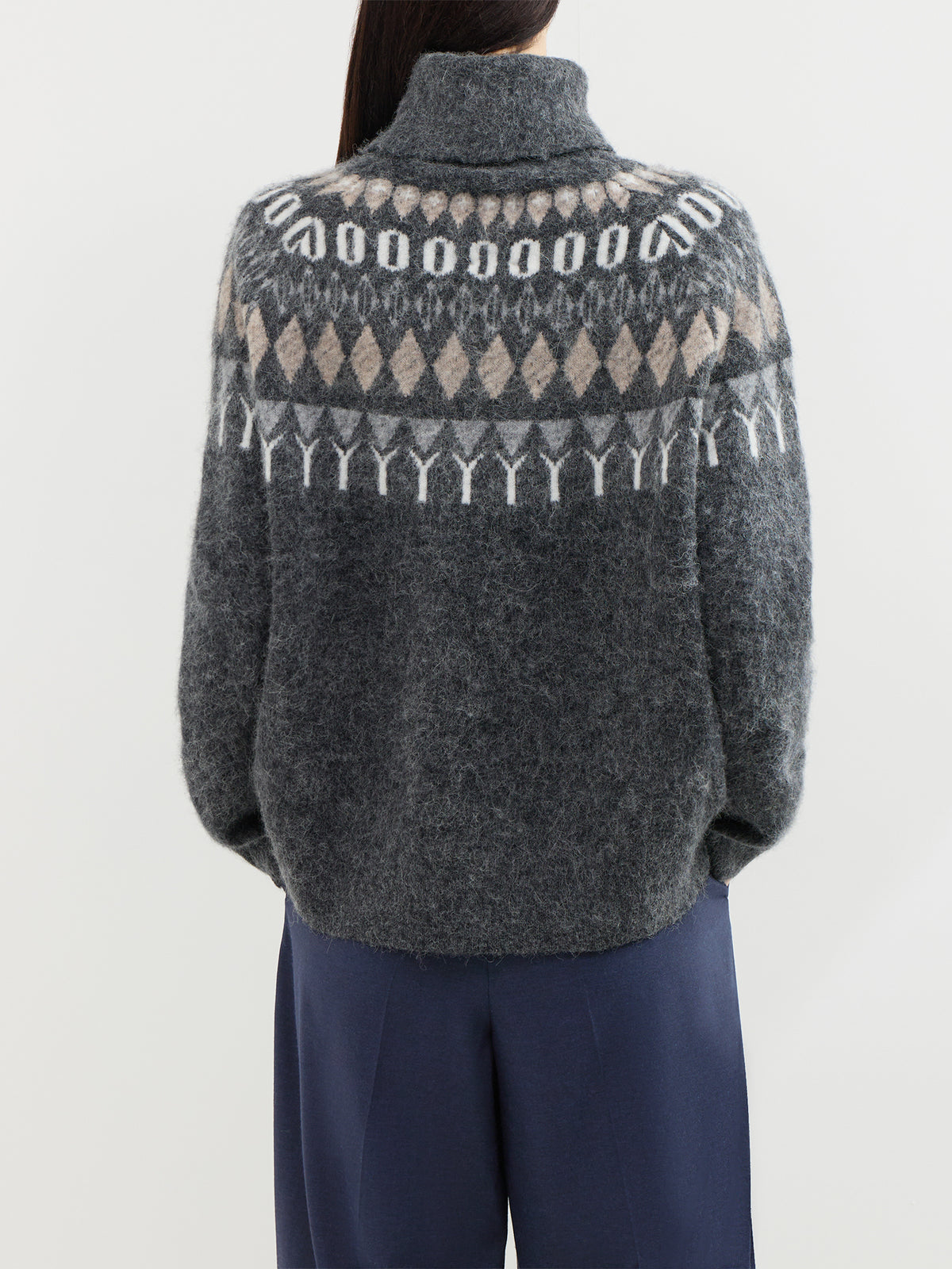 Reidar Collared Jumper - Charcoal