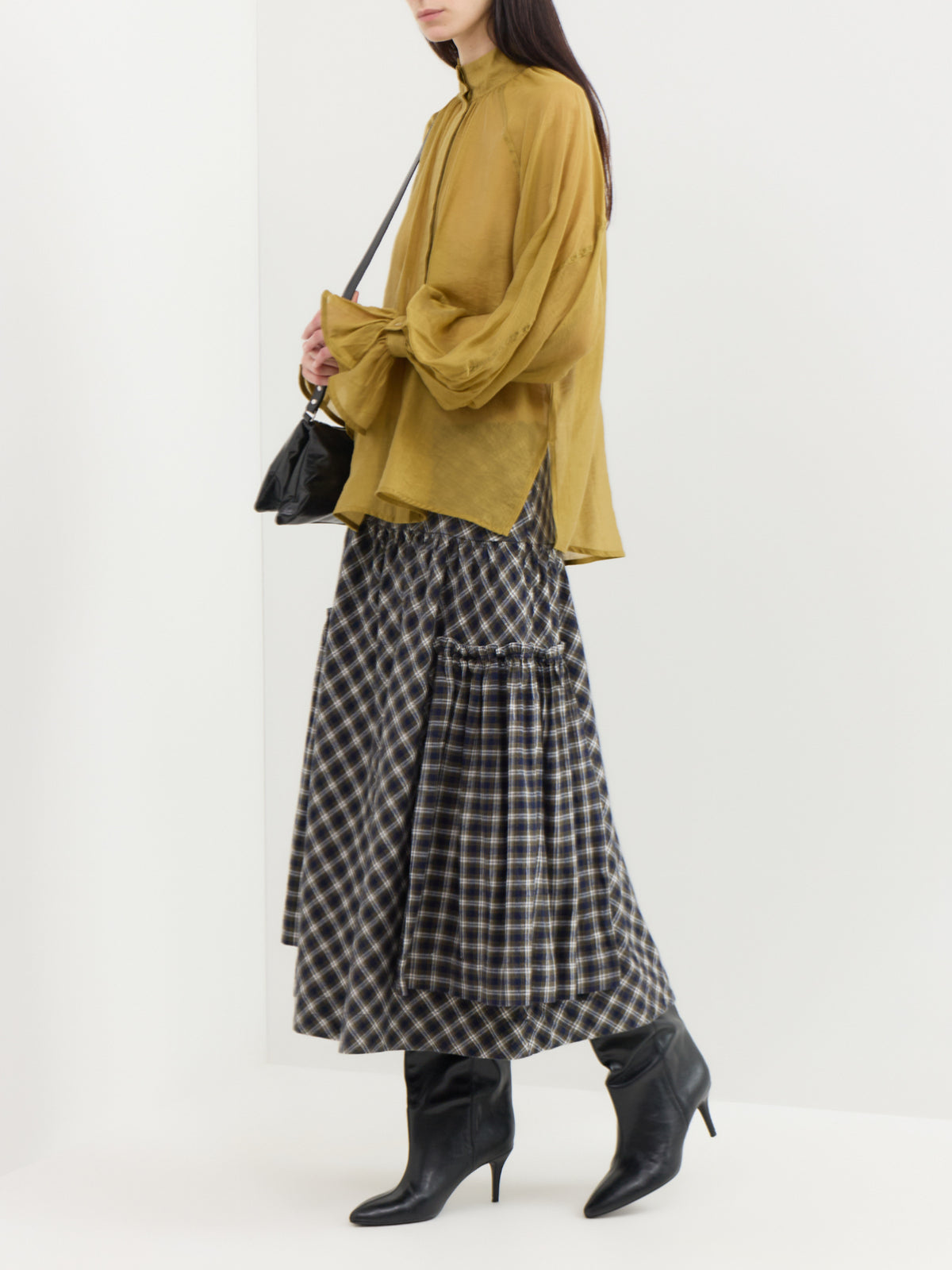 Wayo Long-Sleeved Blouse - Ecru Olive