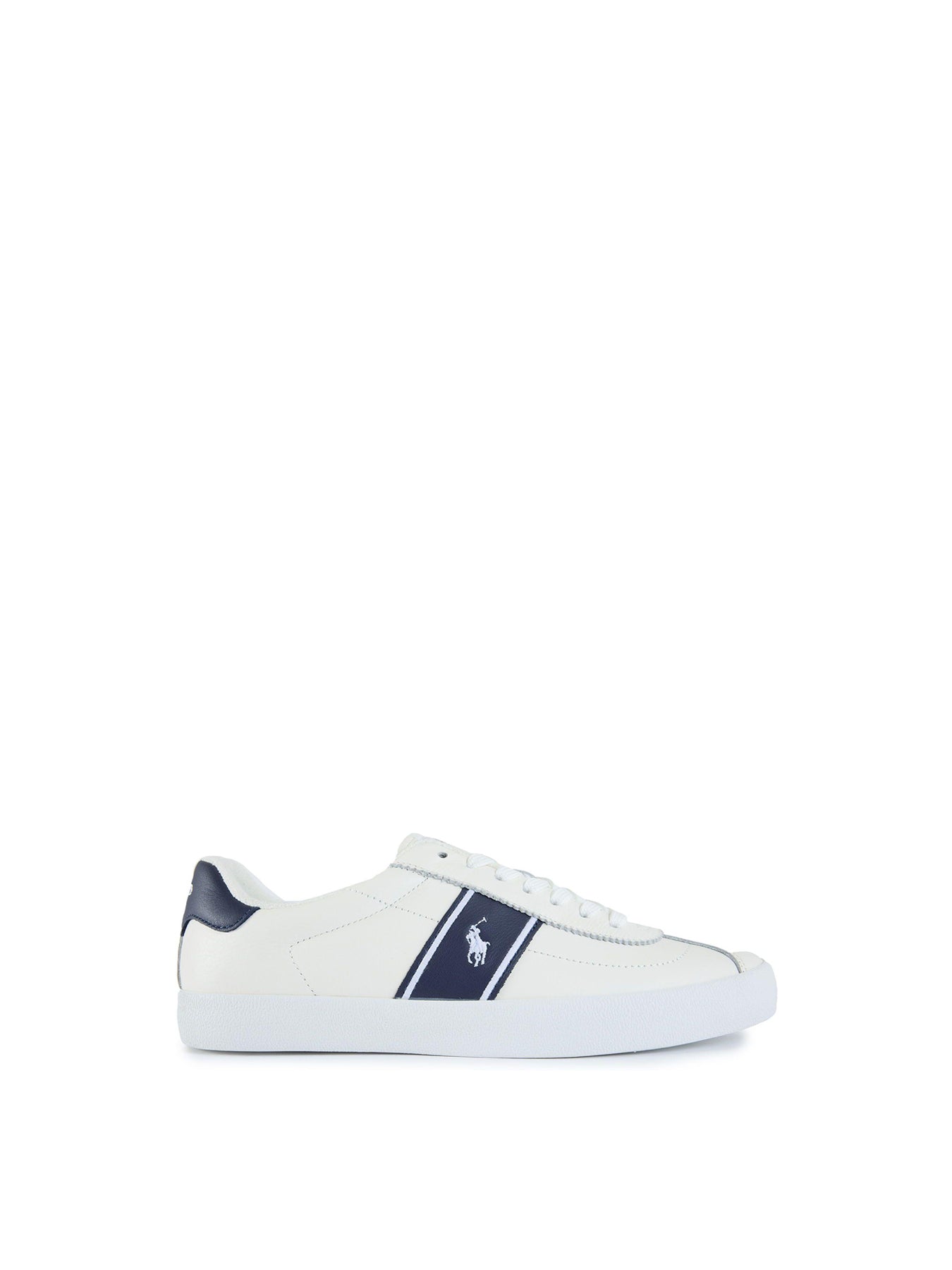Court Vulc Leather Trainers White