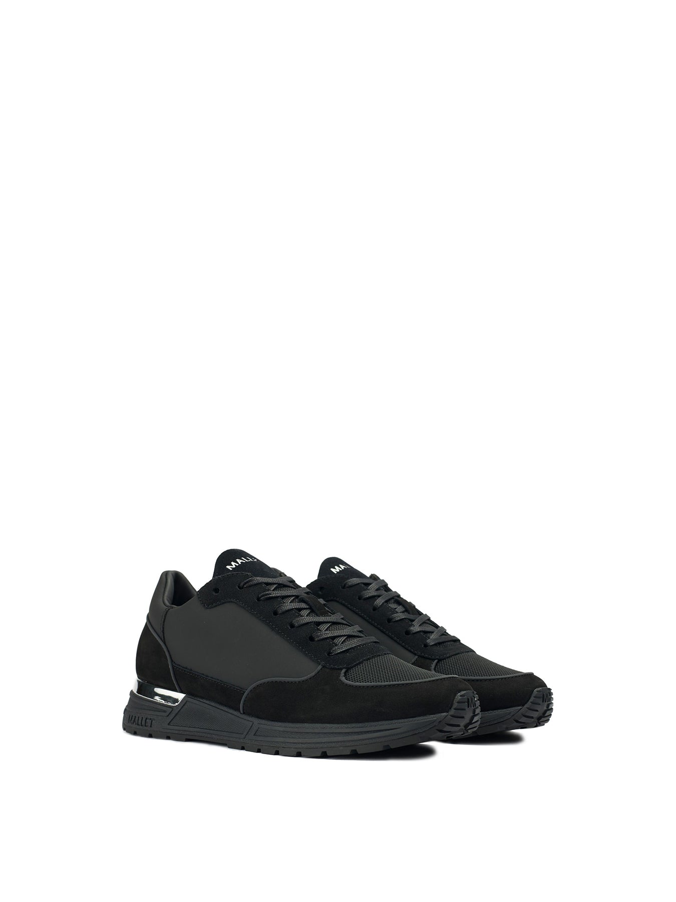 Popham Leather Trainers Black
