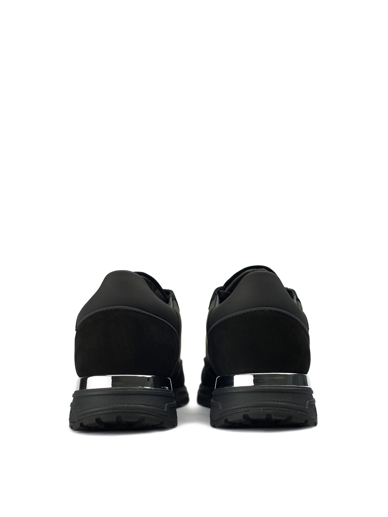 Popham Leather Trainers Black