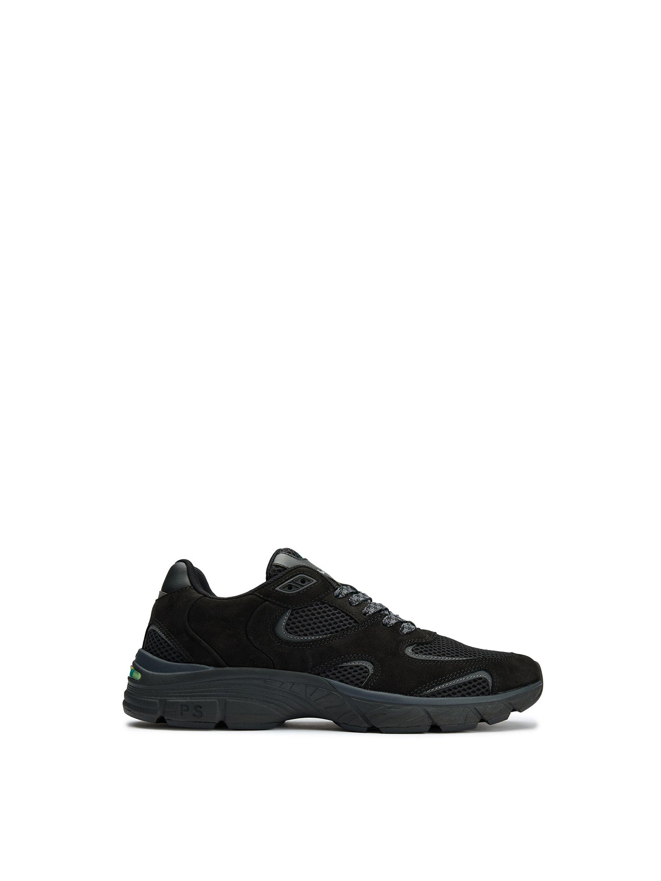 Shane Nubuck Trainers Black