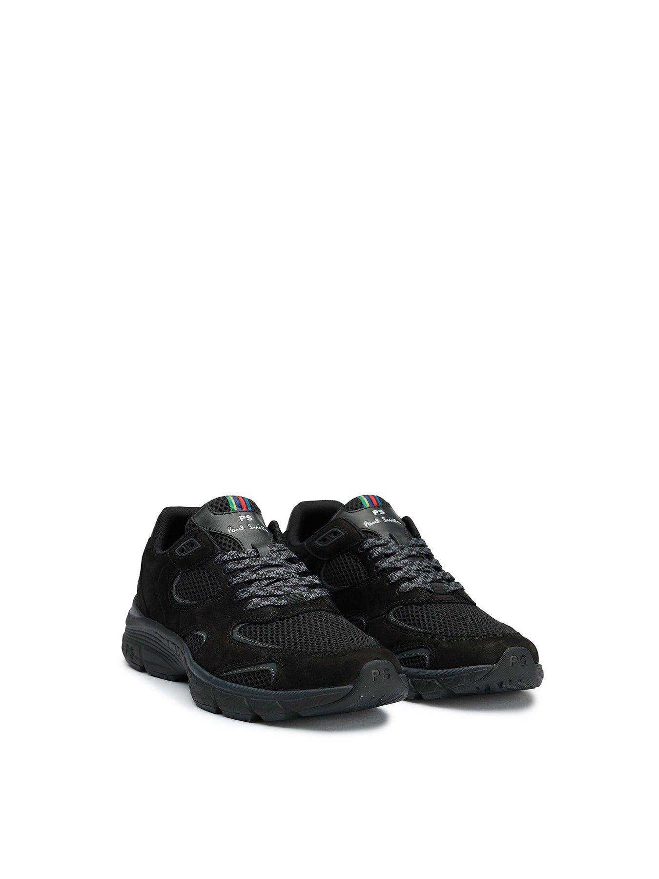 Shane Nubuck Trainers Black