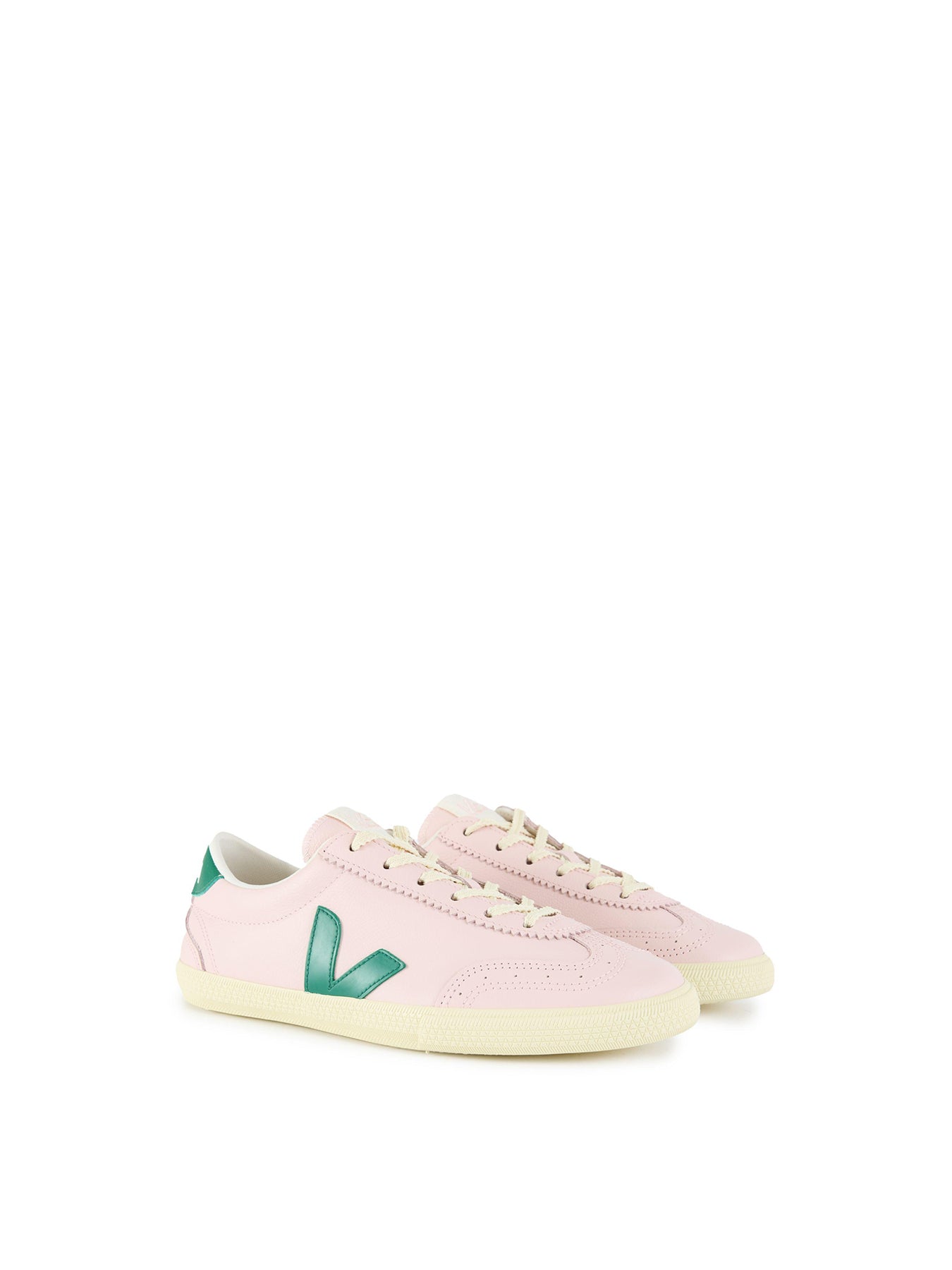 Volley Leather Trainers Pink