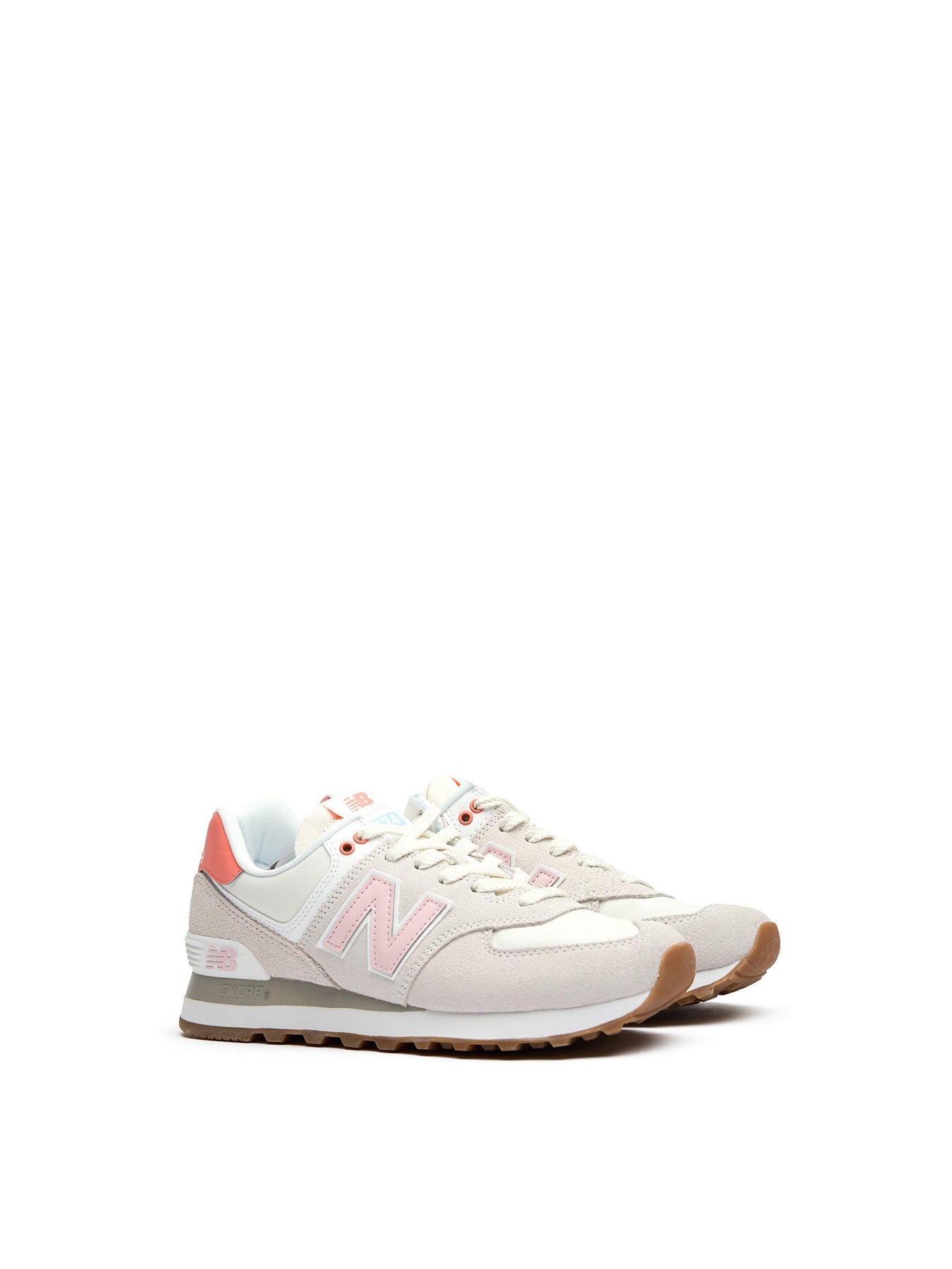574 Leather Trainers White