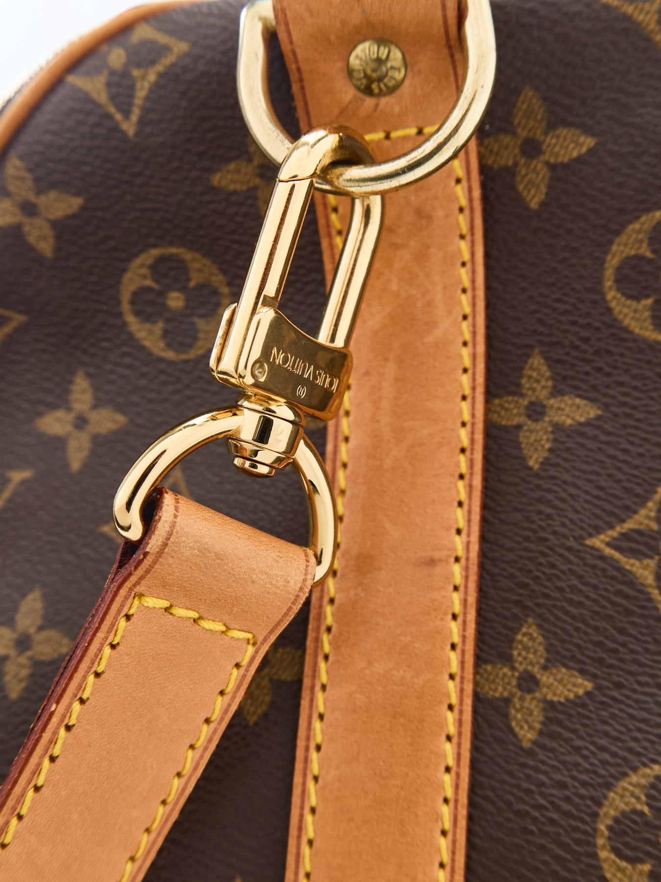 Vintage Monogram Keepall Bandoulière 55 Tote Bag Brown