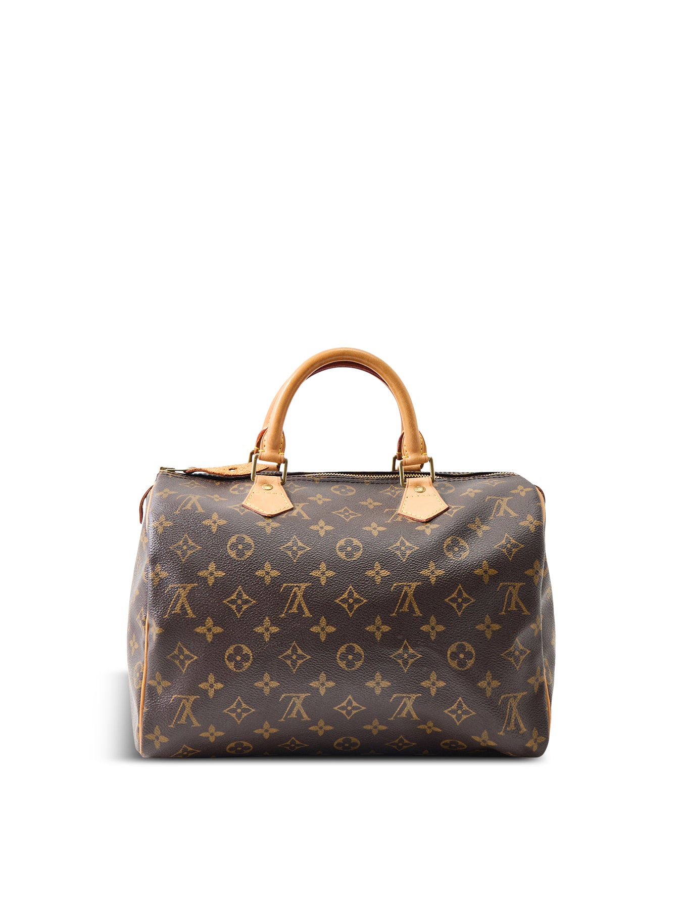 Vintage Monogram Speedy 30 Tote Bag Brown